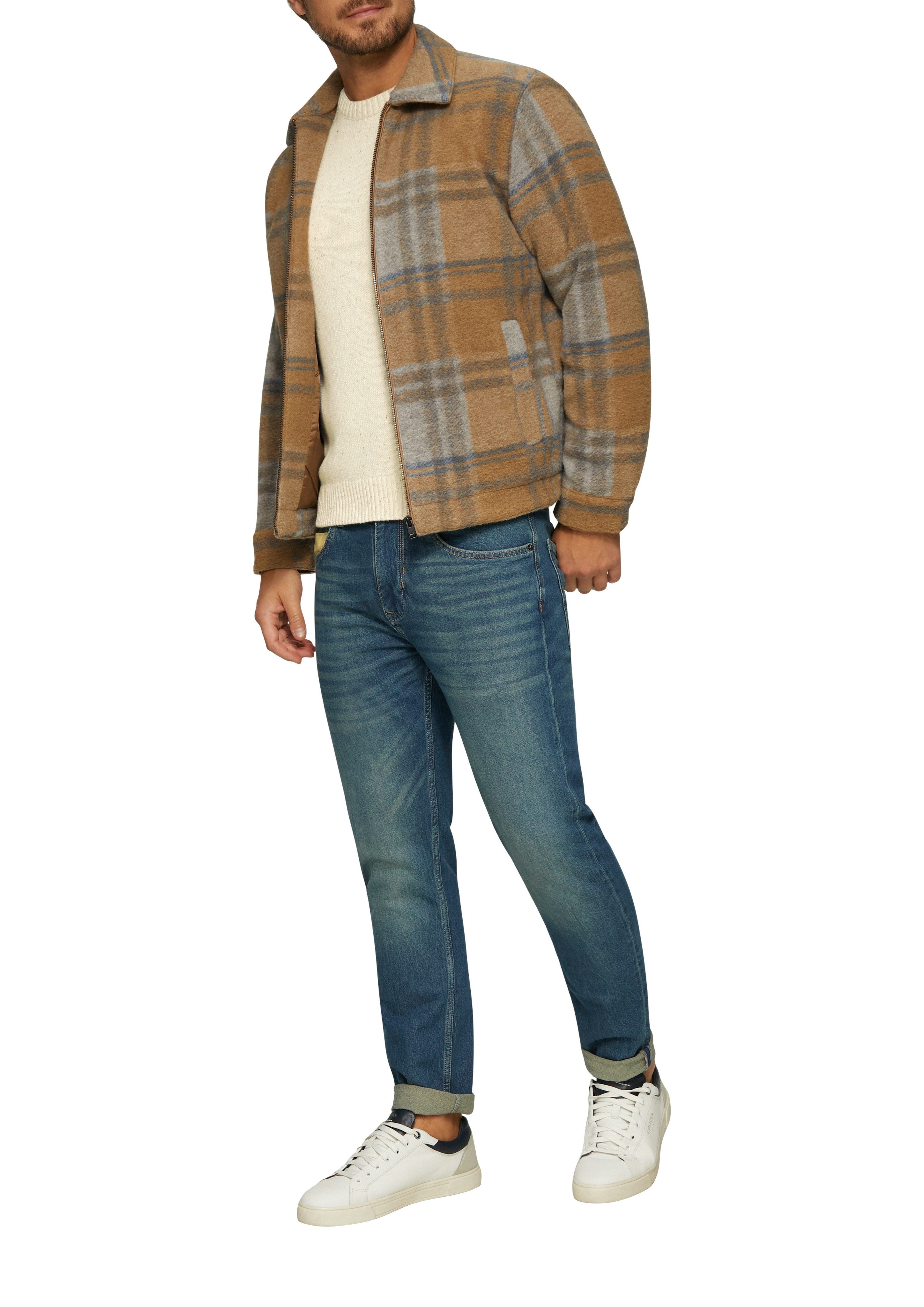 s.Oliver Rundhalspullover mit glitzernden Fasern günstig online kaufen