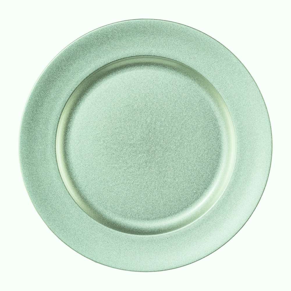 Gasper Dekoteller Melamin TELLER rund "SHINING". Dekoteller metallic 25cm