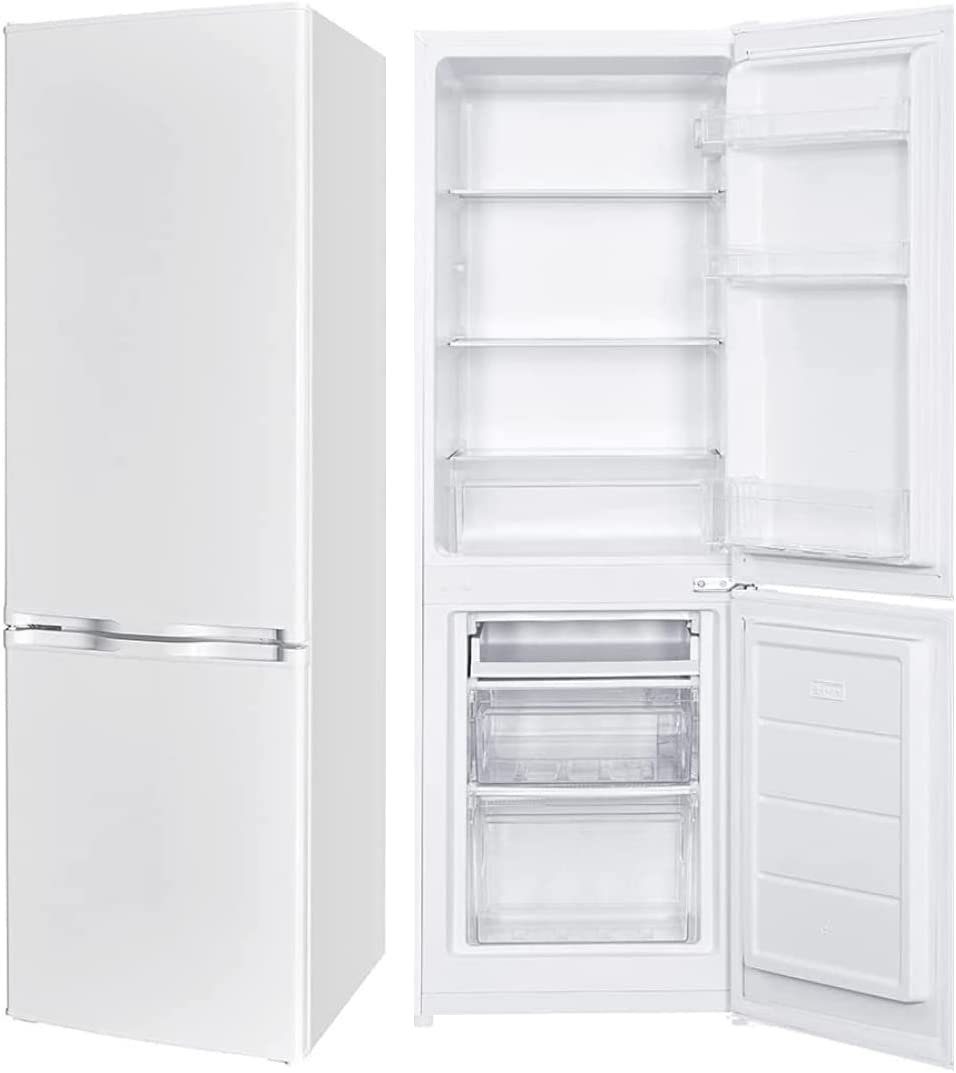 PKM Kühl-/Gefrierkombination KG240 KG240EW, 142.2 cm hoch, 50 cm breit, 4-Sterne Gefrierfach, LED-Beleuchtung, Nutzinhalt Gesamt 173 Liter