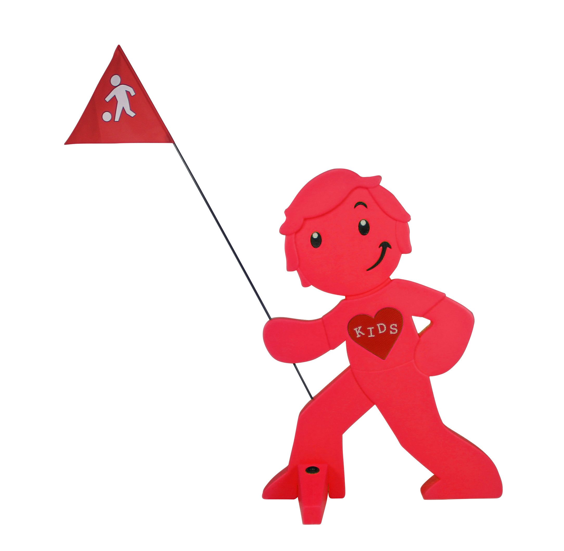 StreetBuddy Warnschild Warnfigur, Warnaufsteller, Warnschild für Kindersicherheit, (1 St)
