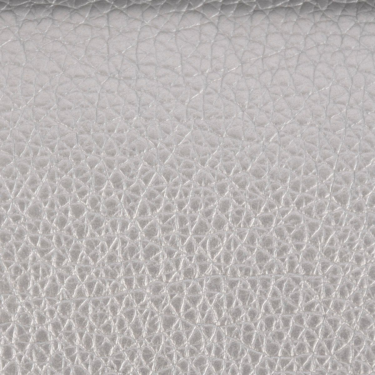 Stoff Kunstleder Polsterstoff Kaiman Meterware metallic silber Breite