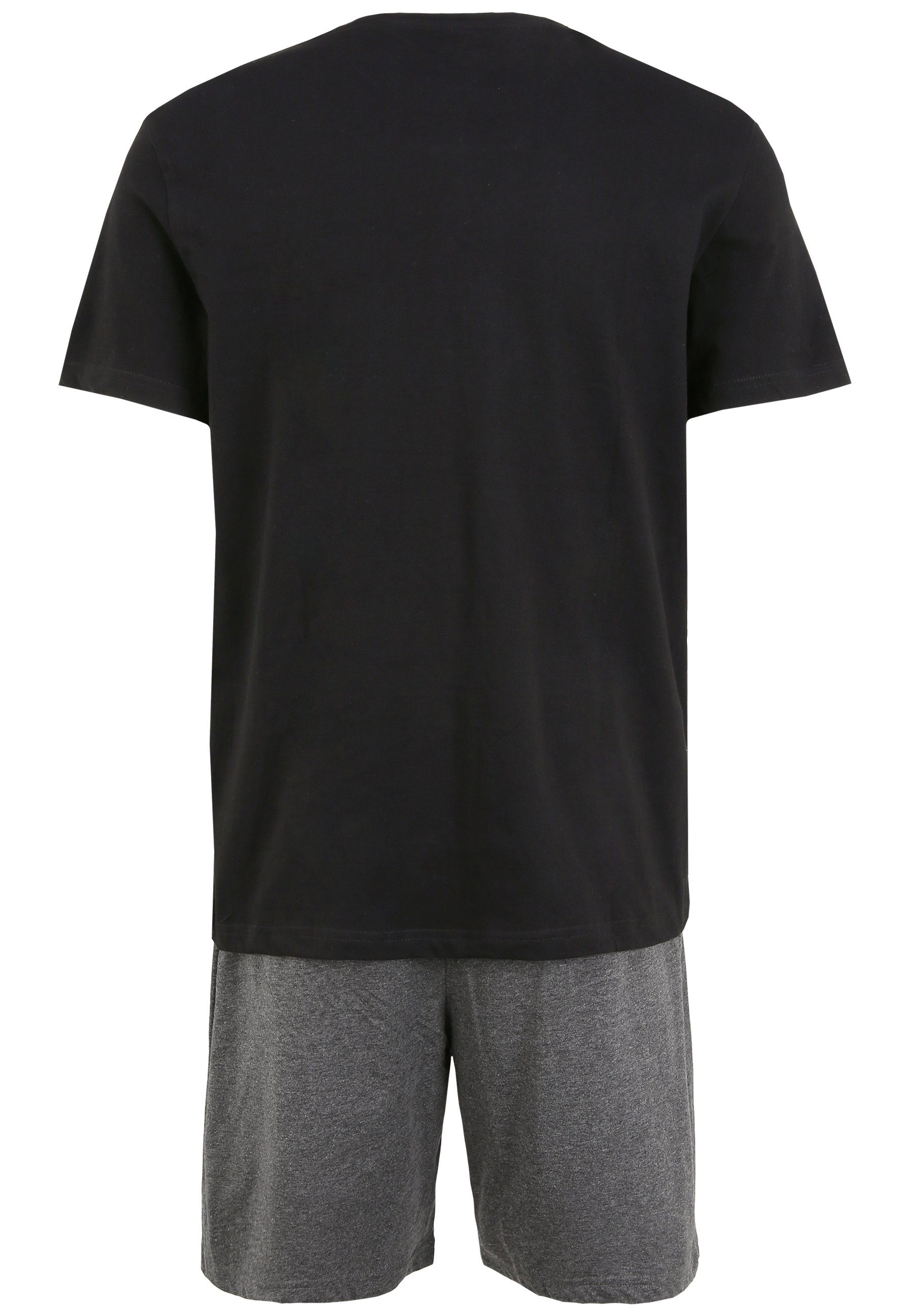 Charcoal Lounge to Loungepants Black Recovered - the Pyjama Back Logo Set - Future Kanji