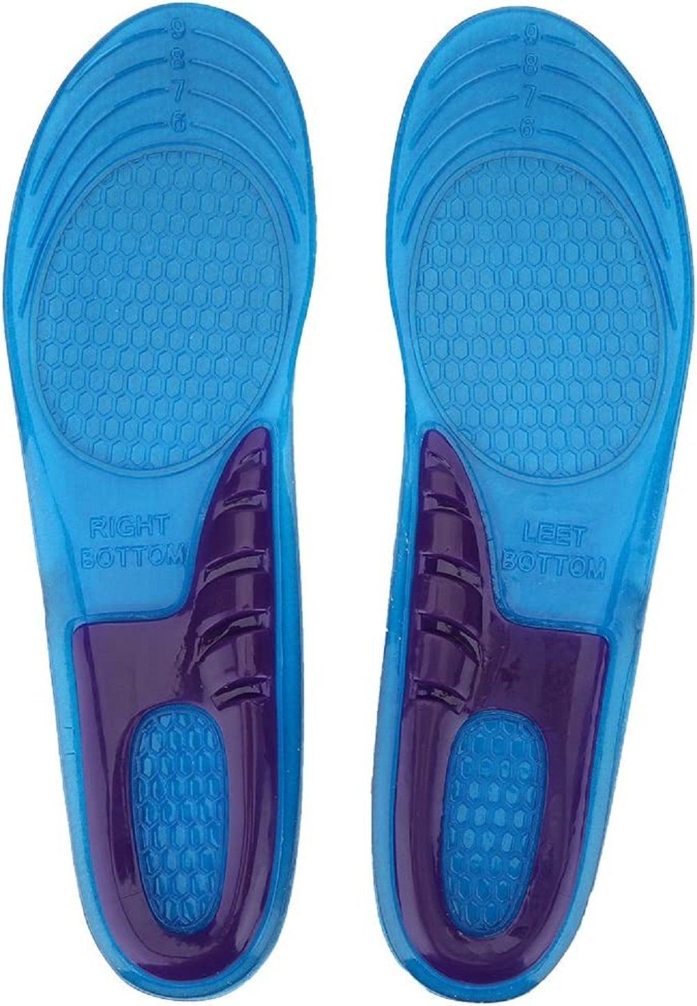 COOL-i ® Einlegesohlen Orthopädische Gel-Einlegesohlen,Gel-Sport-Einlegesohlen, Orthopädische stoßdämpfende Weich&bequem Unisex