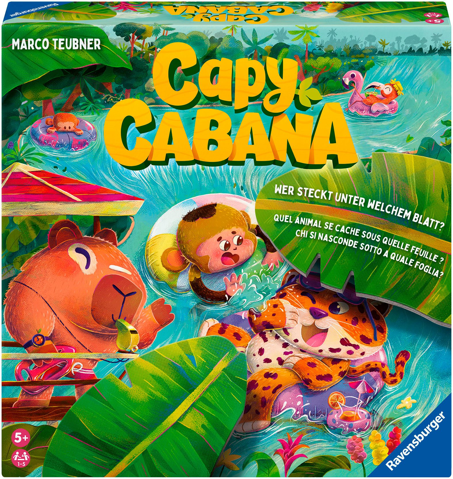 Ravensburger Spiel Capy Cabana, Kinderspiel, Made in Europe
