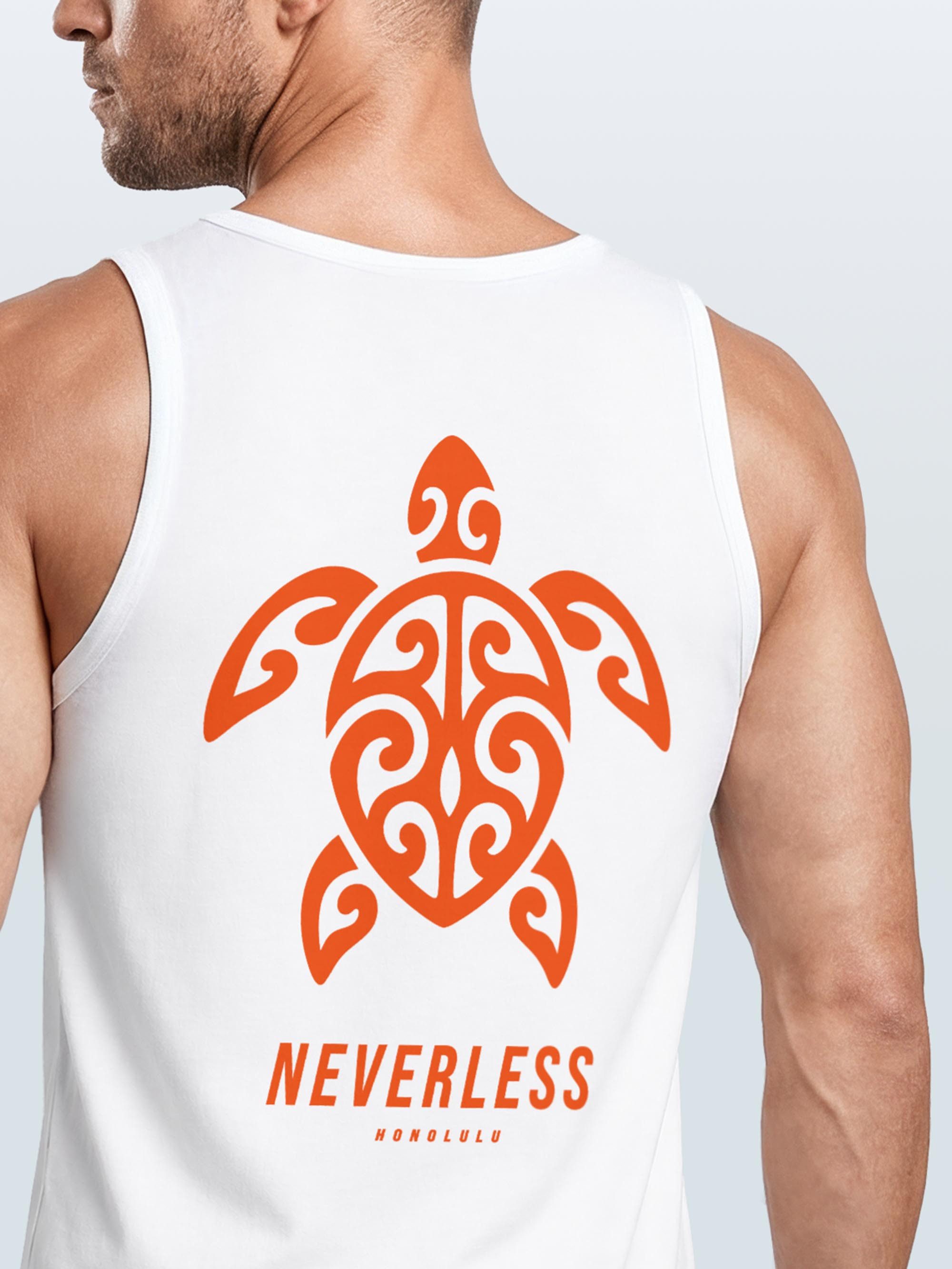 Neverless Tanktop Tanktop Herren mit Grafik-Print - Honolulu Turtel - Trägershirt mit Print