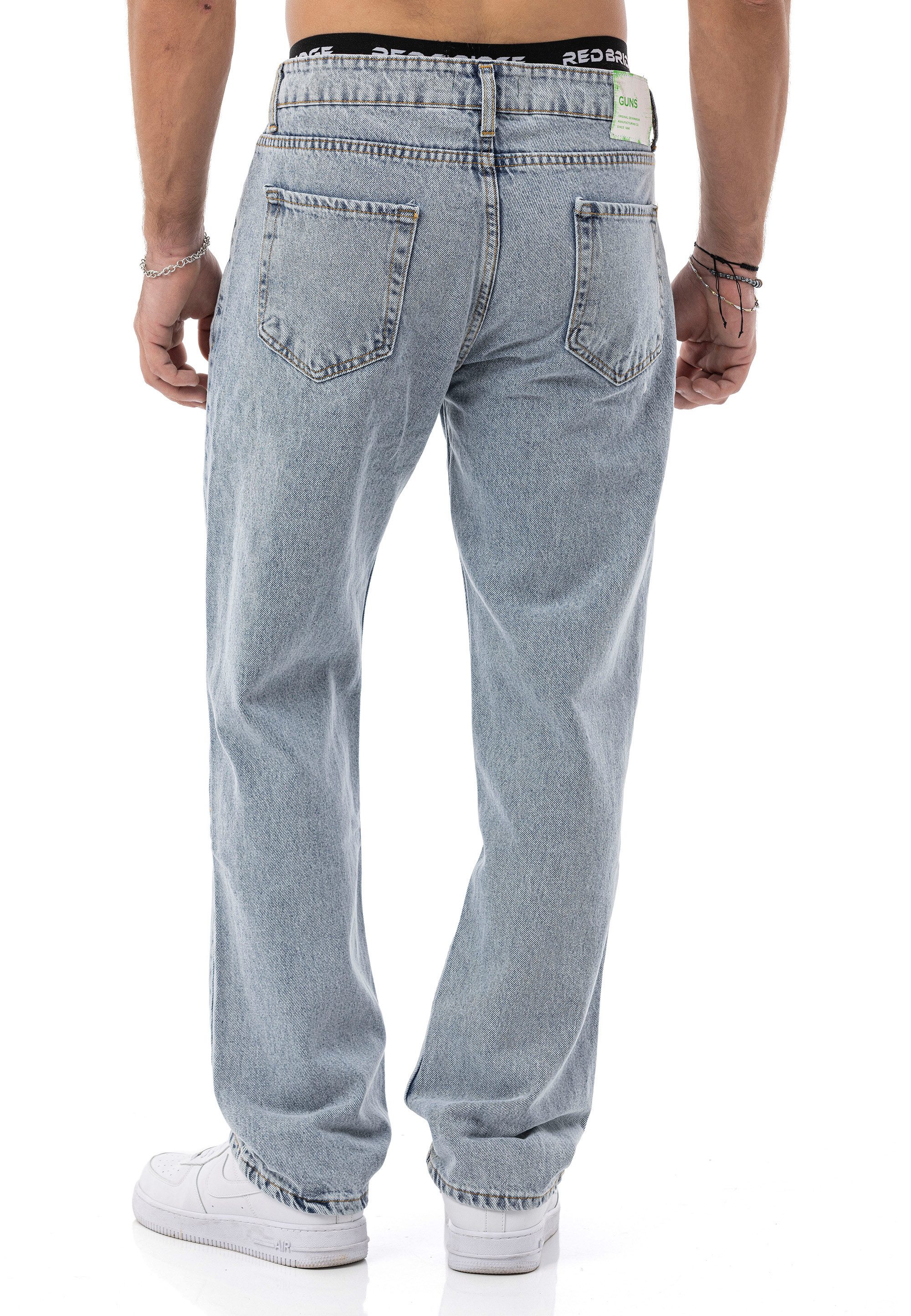 RedBridge Loose-fit-Jeans by Diga Denim Hose mit Vintage Waschung 5-Pocket Straight Leg – Bild 4 von 5