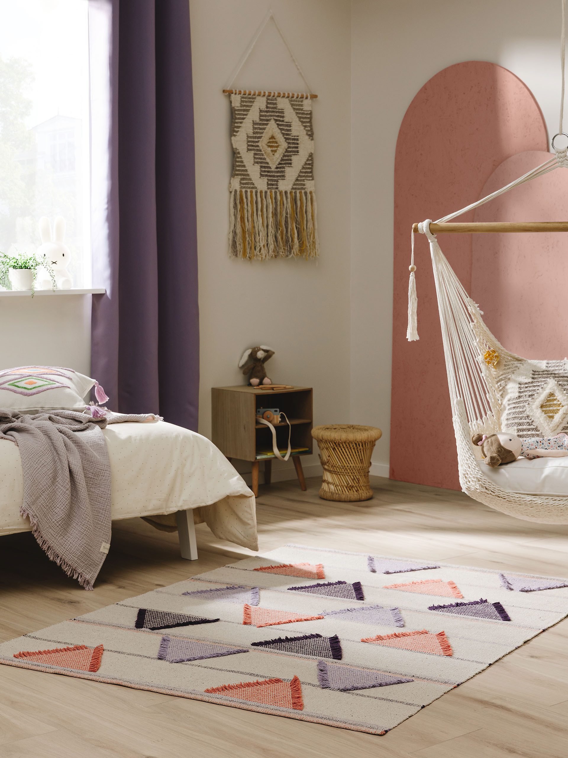 benuta Kinderteppich Pauli, rechteckig, Höhe: 11 mm, Kunstfaser, Berber, Ethno-Style, Wohnzimmer