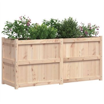 DOTMALL Blumenkasten Gartenpflanzgefäß 150 x 50 x 70 cm Massivholz Kiefer