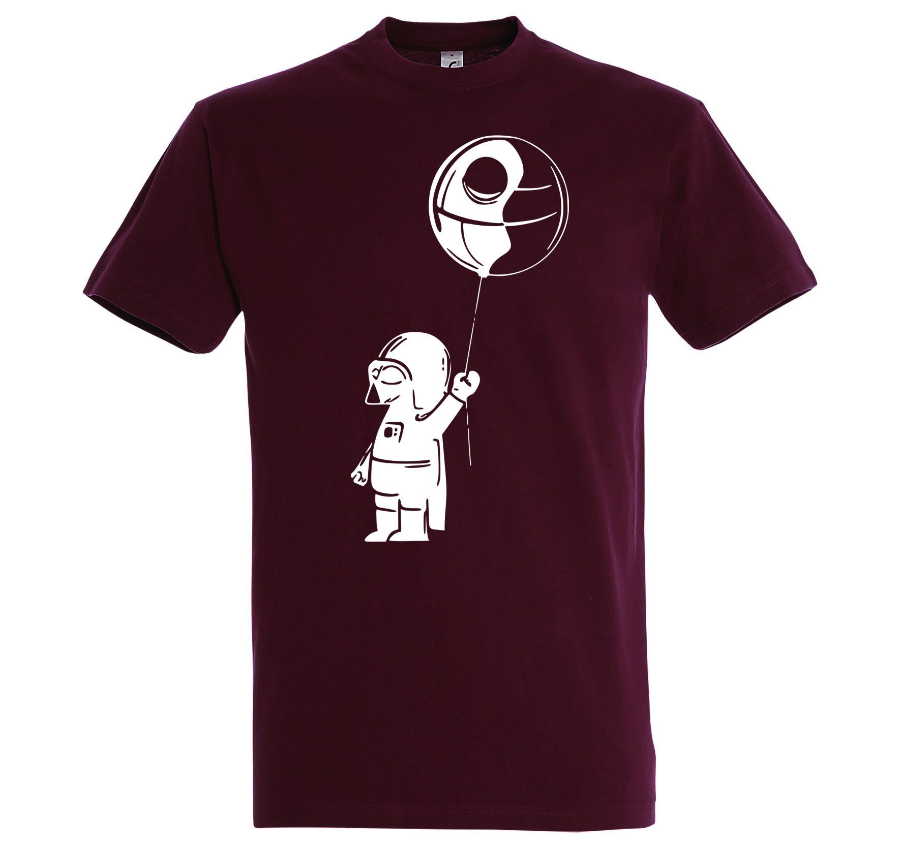 Youth Designz T-Shirt Baby Vater Herren Shirt mit lustigem Frontprint Burgund