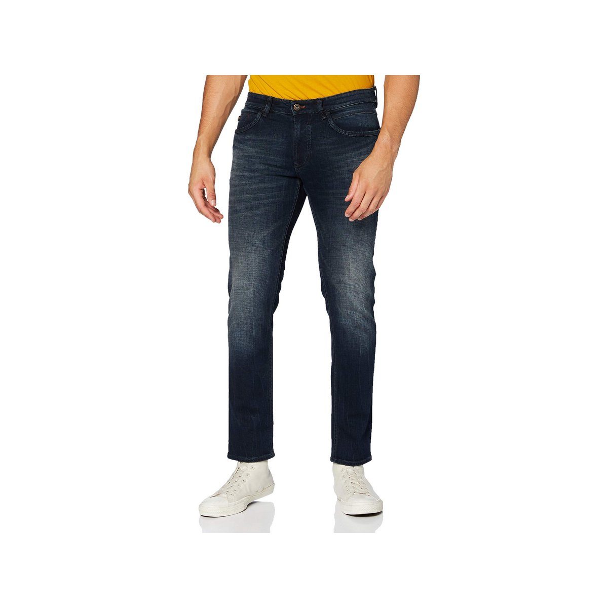 Hattric Straight-Jeans dunkel-blau regular (1-tlg) BLUE BLACK | 
