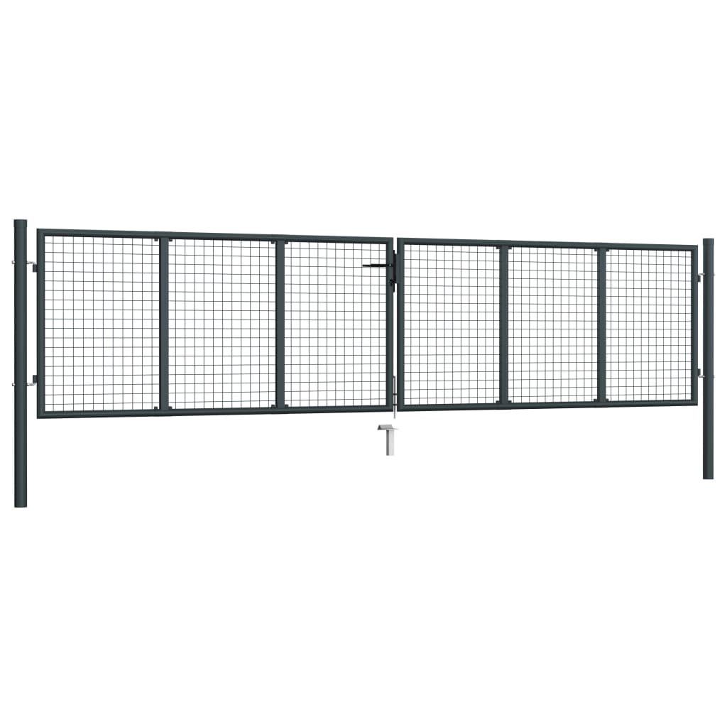 vidaXL Gartentor Mesh-Gartentor Verzinkter Stahl 400 günstig online kaufen