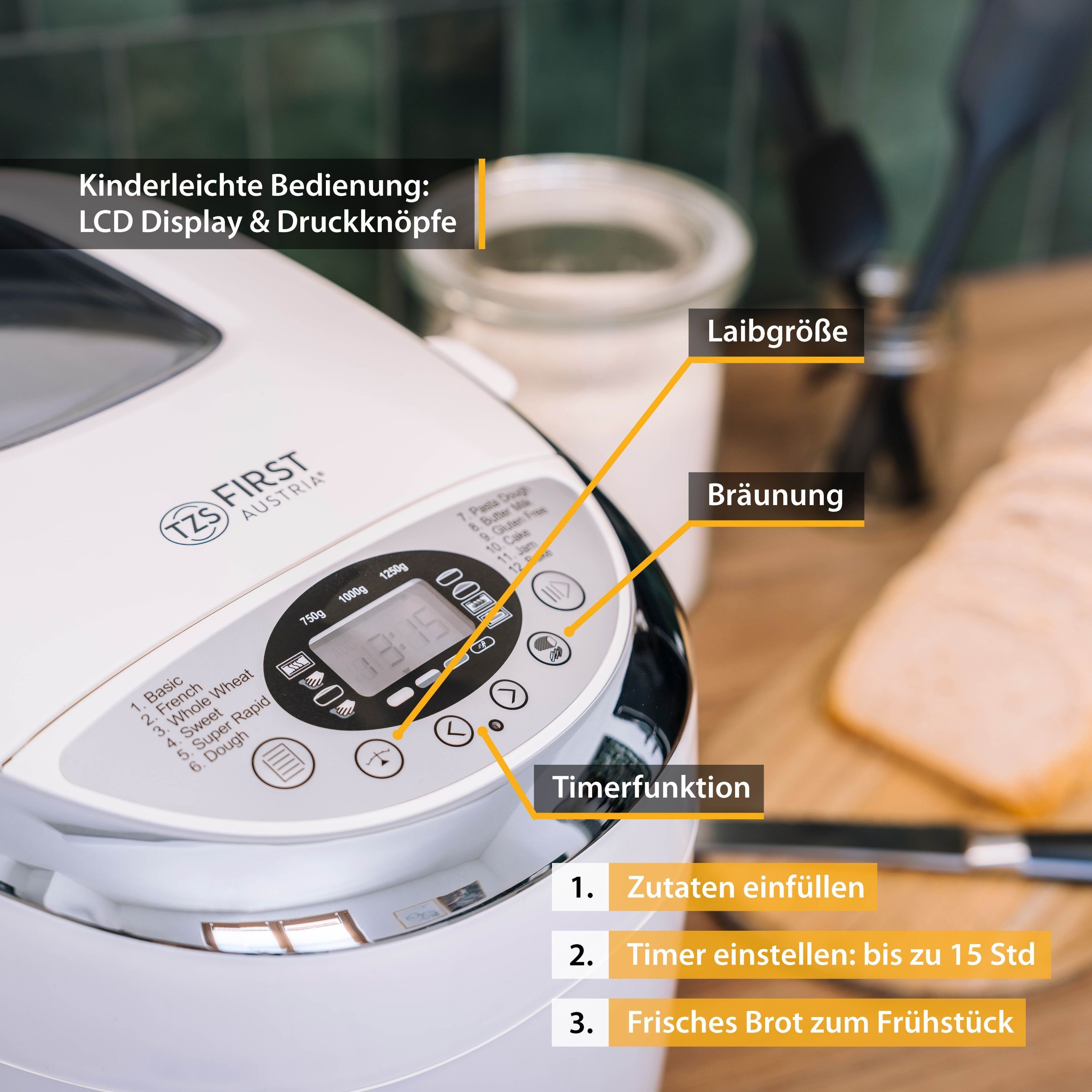 TZS First Austria Brotbackautomat - Bild 5