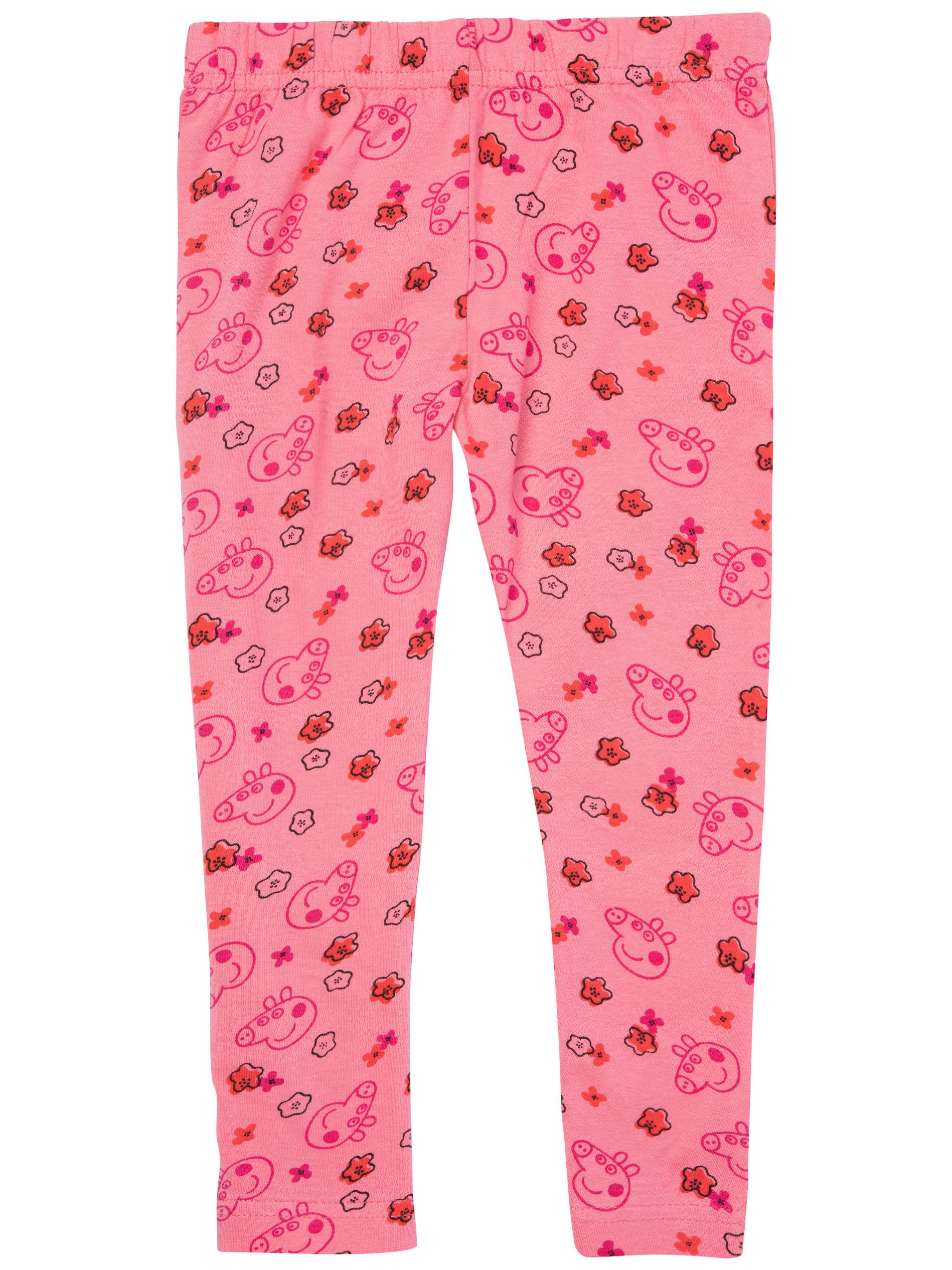United Labels® Leggings Peppa Wutz - allover Peppy & Blümchen