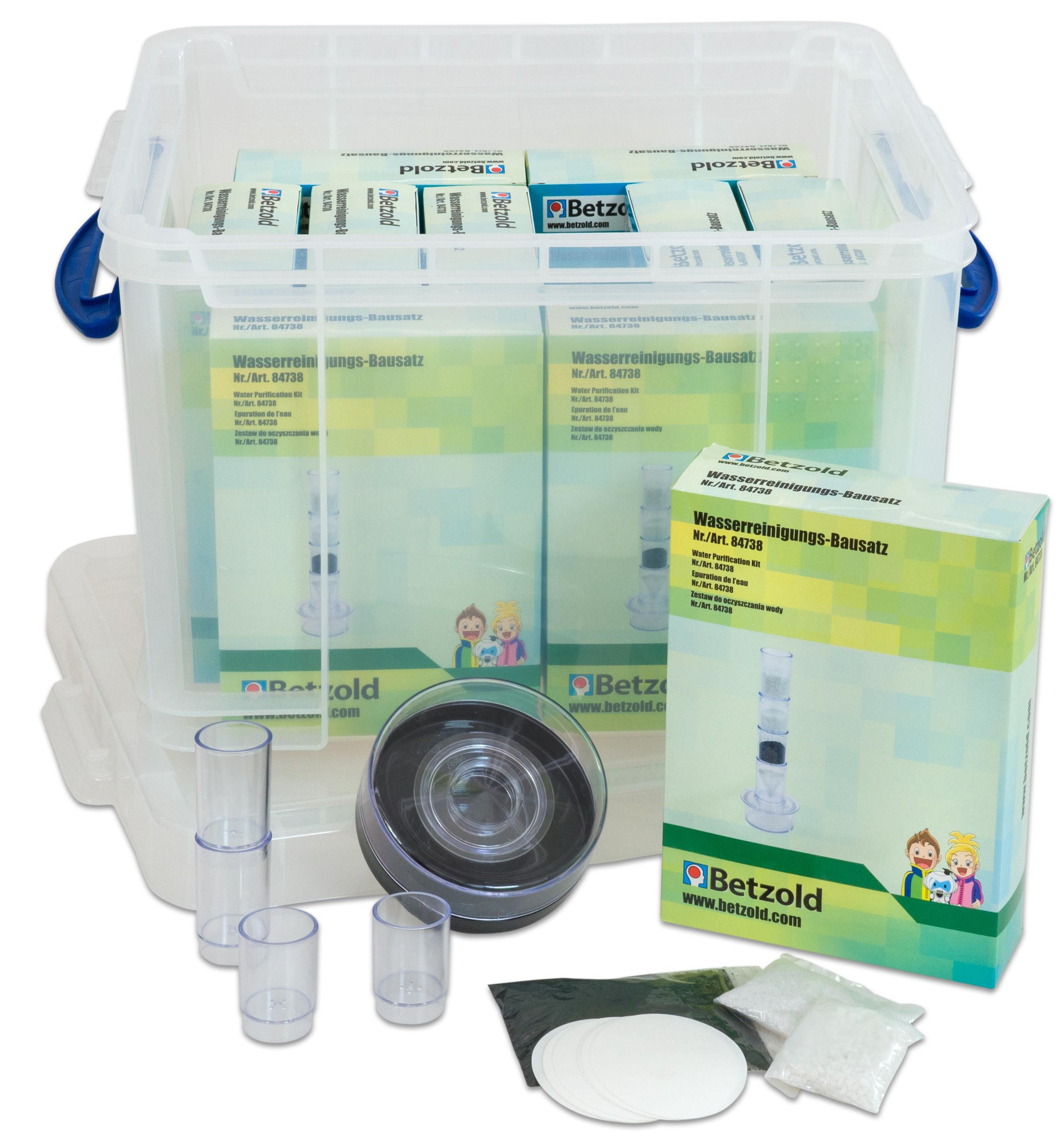 Betzold Experimentierkasten Wasserfilter-Set in Transportbox