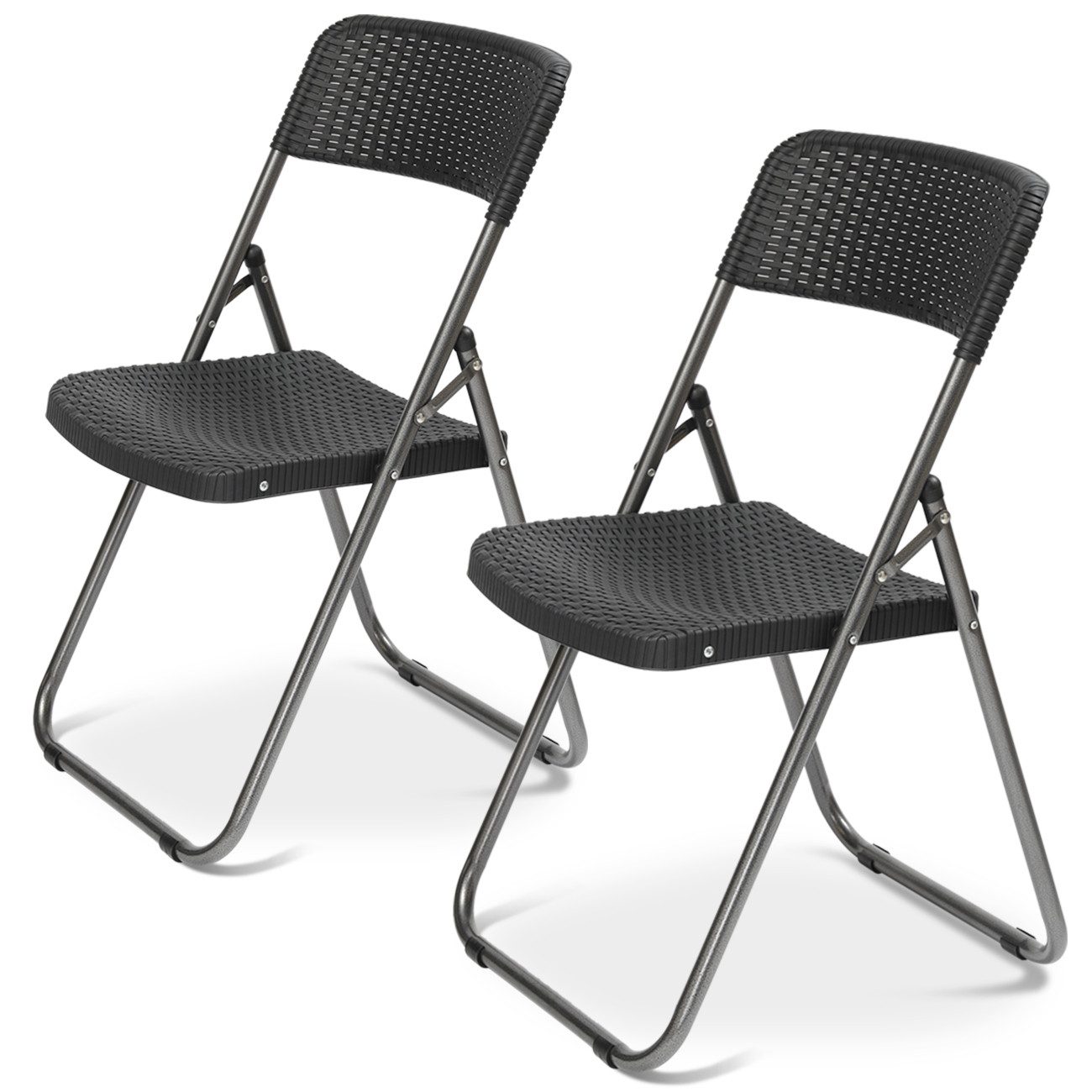 Sekey Klappstuhl Gartenstuhl Klappbar Klappstuhl Polyrattan Campingstuhl Wa günstig online kaufen