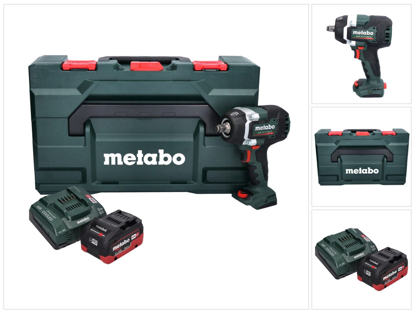 metabo Akku-Schlagschrauber SSW 18 LTX 800 BL Akku Schlagschrauber 18 V 800 Nm 1/2" Brushless