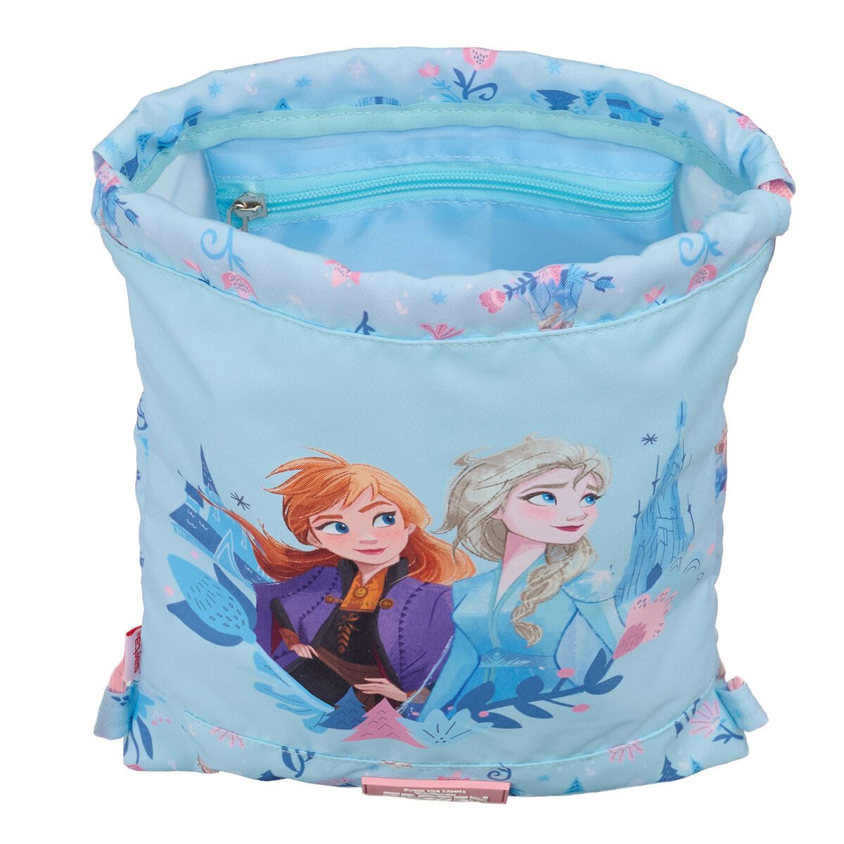 Frozen Rucksack Rucksacktasche mit Bändern Frozen Ice magic Blau 26 x 34 x 1 cm