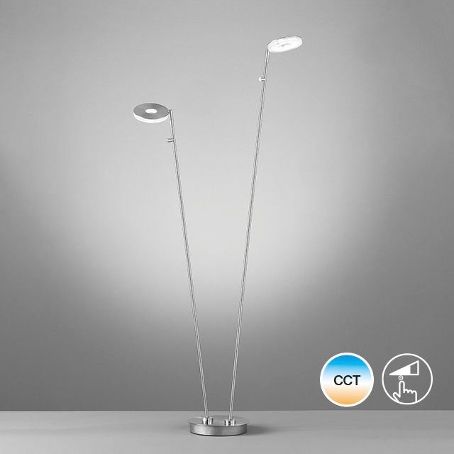 FISCHER & HONSEL Dent, LED fest integriert, Farbwechsler Stehlampe LED Dimmfunktion