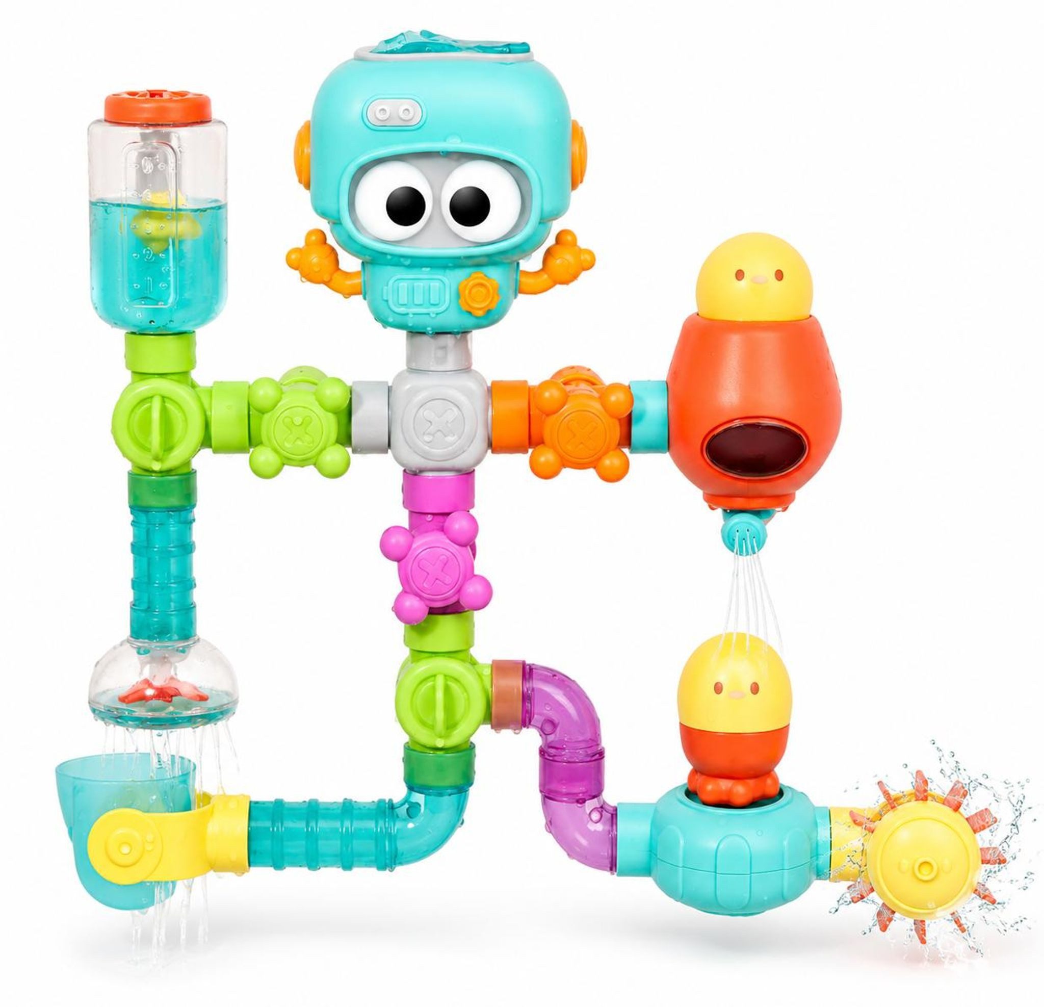 FELIXLEO Badespielzeug Badespielzeug mit Saugnapf Spinner Wasserspielzeug für Kleinkinder