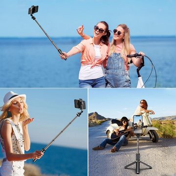 Haiaveng Selfie Stick mit Bluetooth Fernauslöser, tragbare Selfiestick