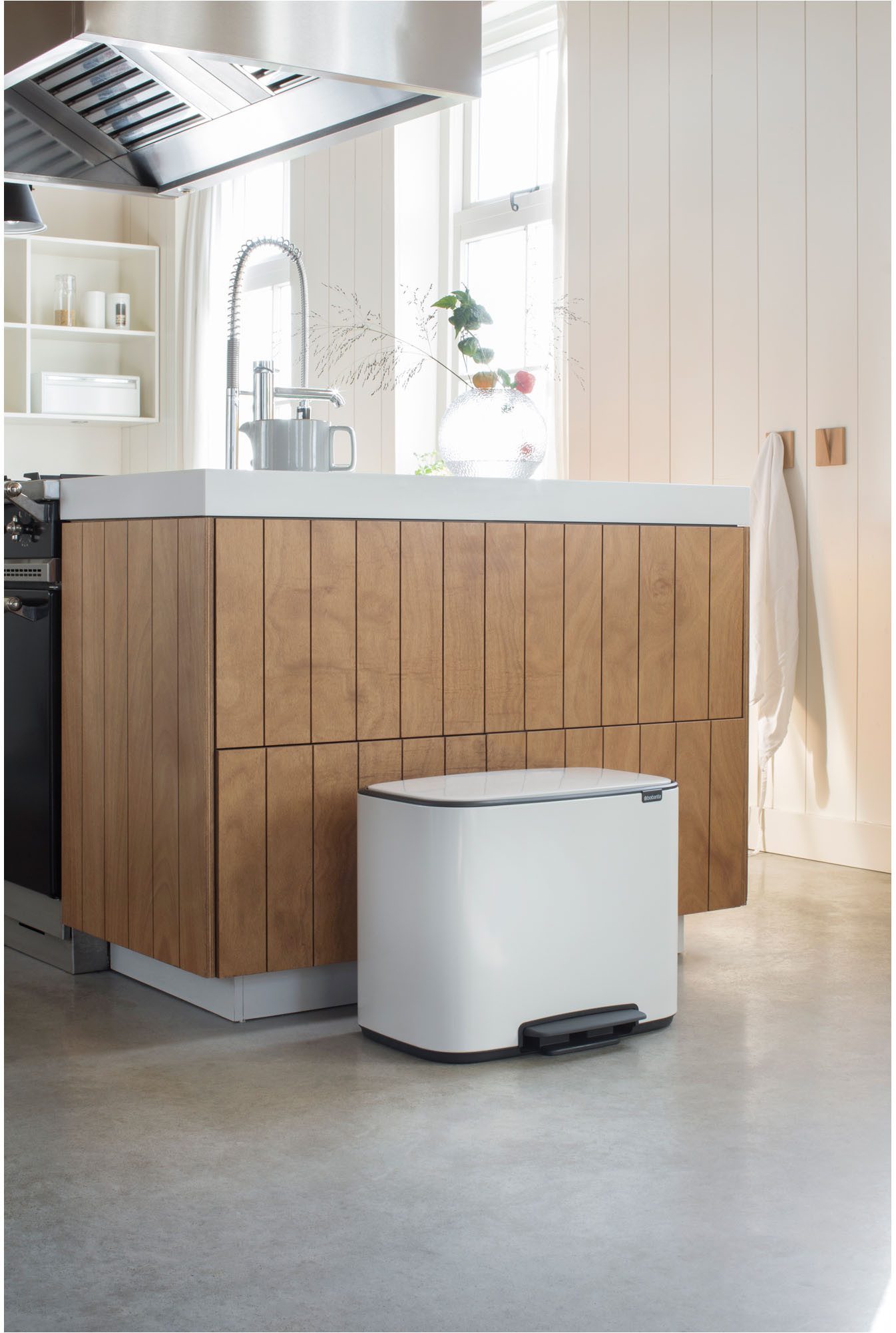 Brabantia Mülleimer Bo Treteimer, 11 + 23L, sanft schließender Deckel, mit leichter Pedalbedienung