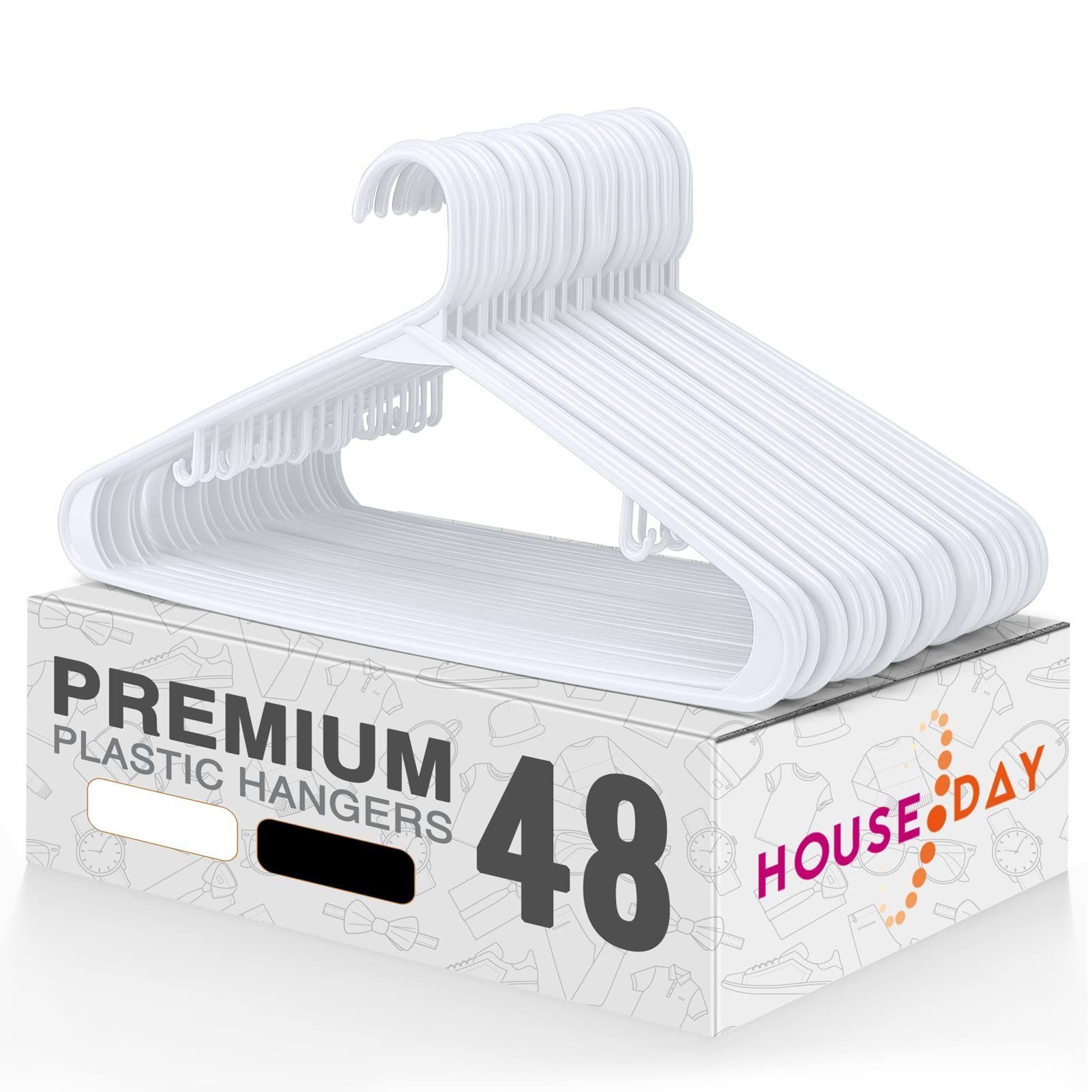 House Day Kleiderbügel Kunststoff, Kleiderbügel Platzsparend, (48-tlg), Str günstig online kaufen