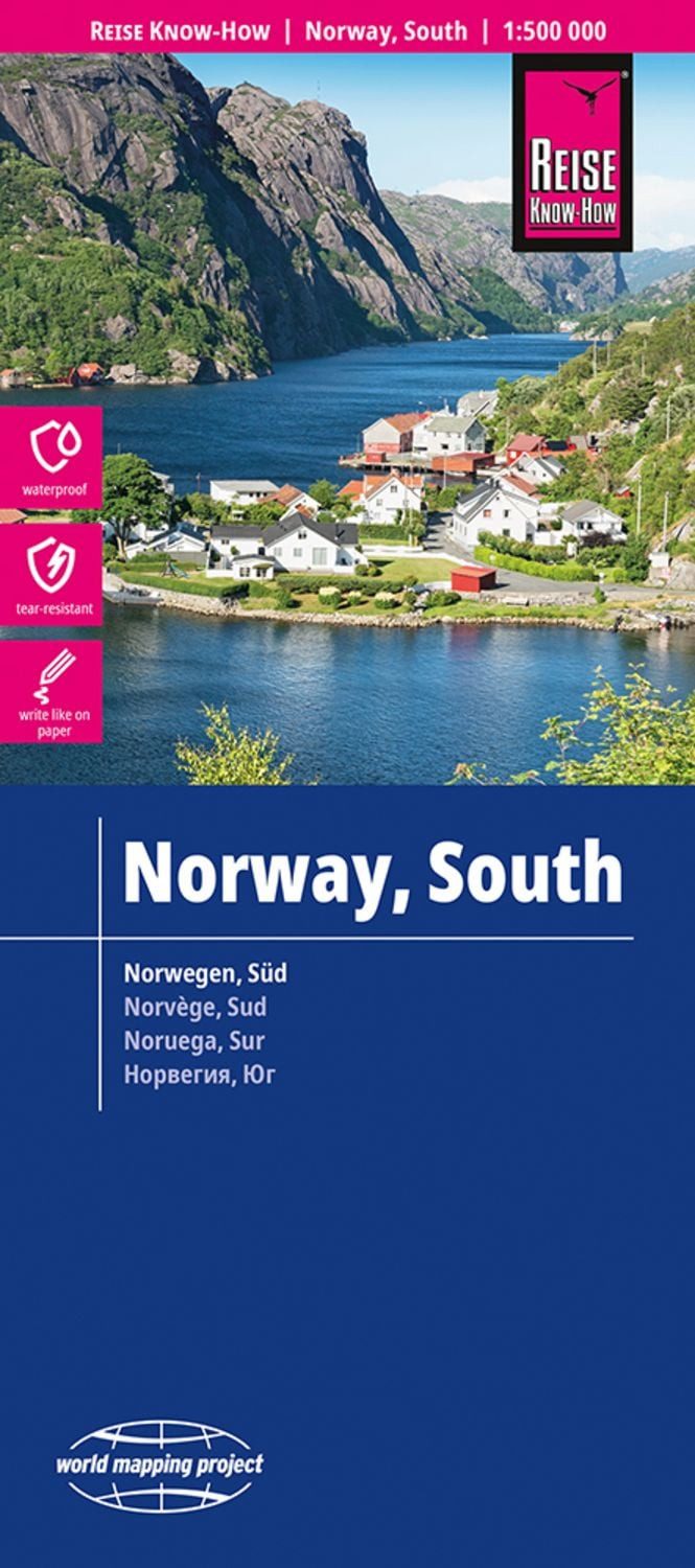 Reise Know-How Landkarte Norwegen, Süd / Norway, South (1:500.000) / diverse