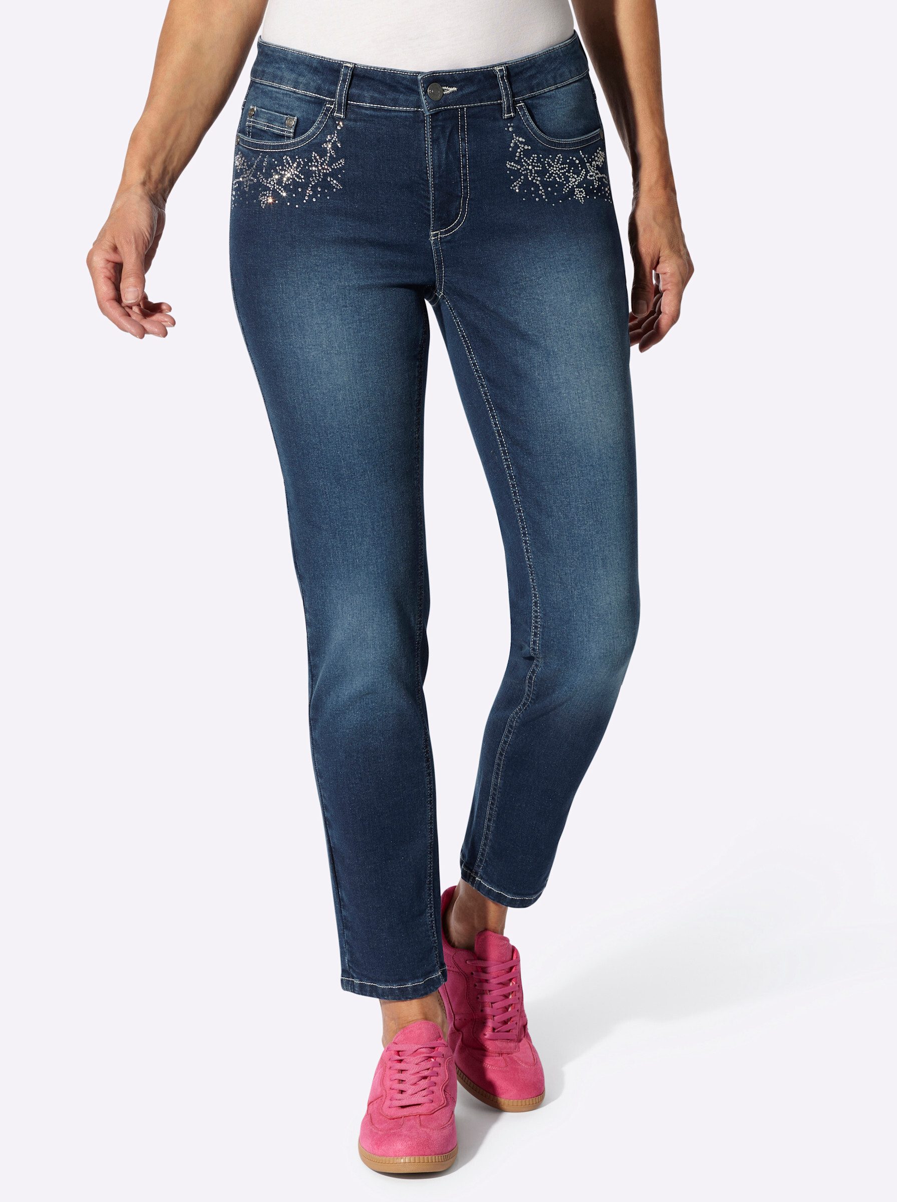 Witt Bequeme Jeans Jeans leicht vertieft