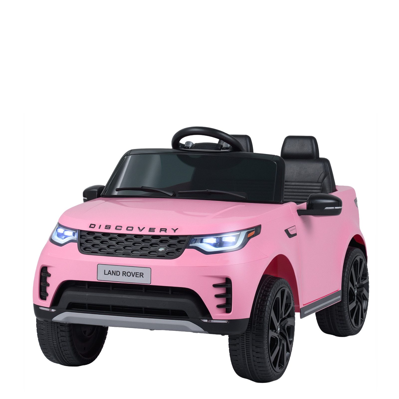 COSTWAY Elektro-Kinderauto, Belastbarkeit 30 kg, 12V Elektroauto, Kinderauto, mit Hupe, Musik, LED-Scheinwerfern