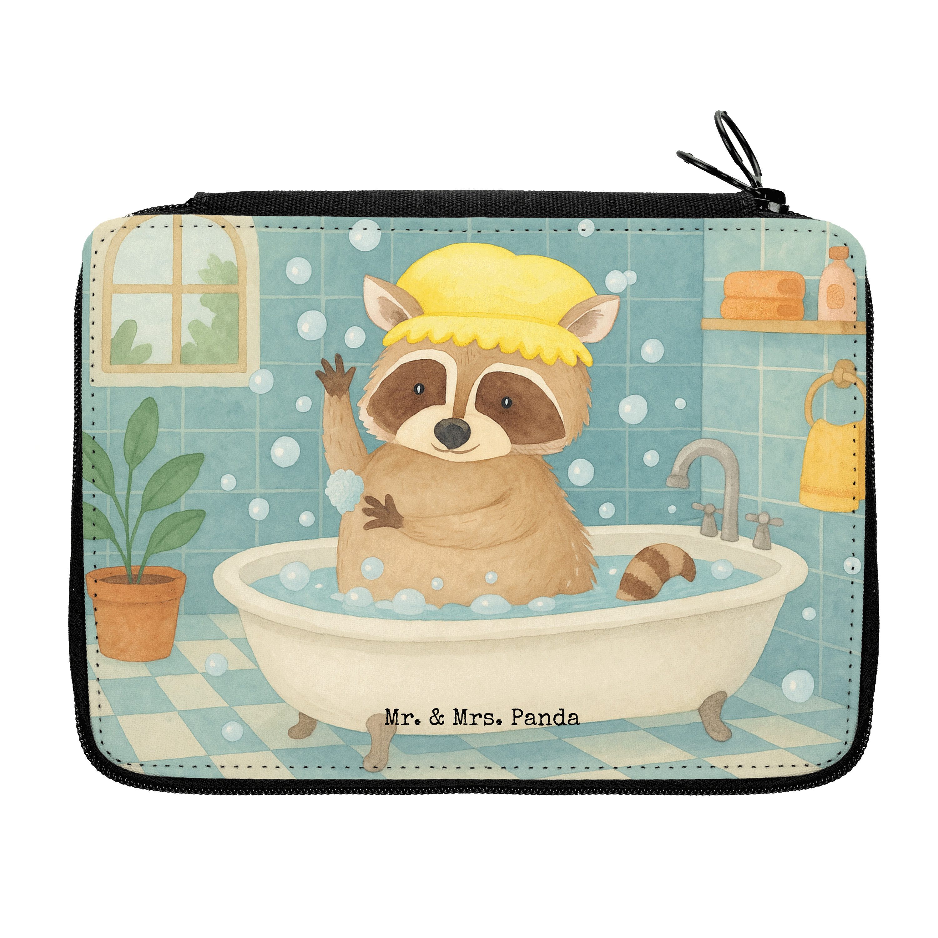 Federmäppchen Waschbär Design, Mäppchen, Weiß, Mäppchen, Fröhlich, Plan, Tagträumen