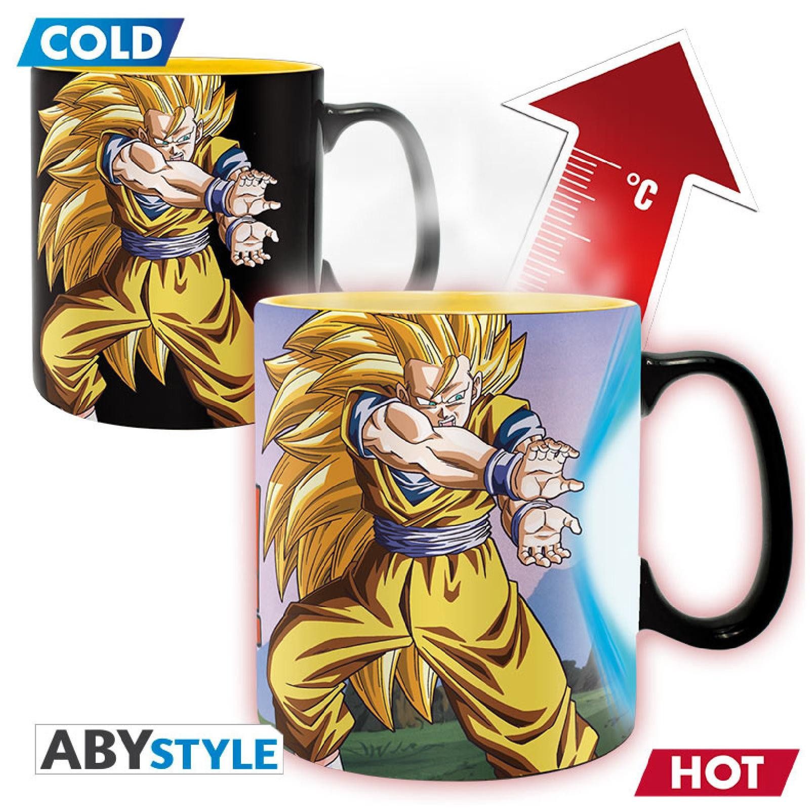 ABYstyle Tasse DRAGON BALL - Tasse Heat Change - 460 ml -DBZ/Kamehameha-cardboard