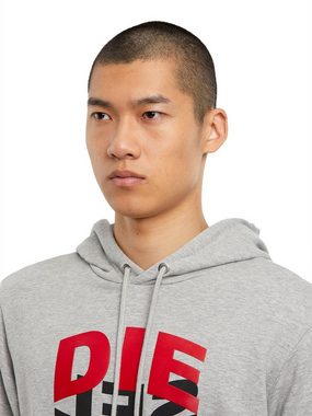 Diesel Kapuzensweatshirt Regular Fit Logo Print Hoodie - S-GIRK-HOOD-N1 Grau