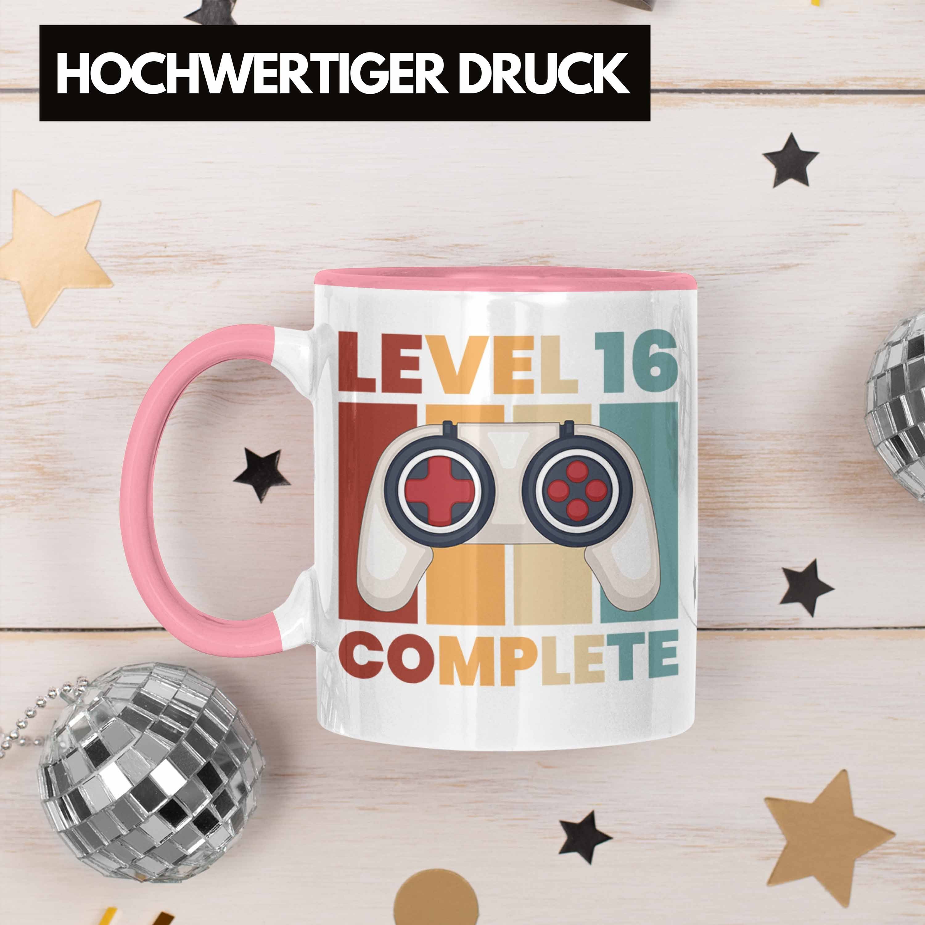 16 16 Geschenkideen Trendation Lustig Kaffeetasse Geburtstag Jungen - Tasse Tasse Sohn 16er Geschenke zum Trendation Spruch Bday 16. Rosa Geschenk Geschenkidee