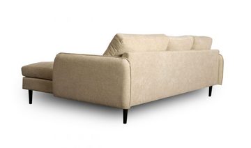 LC Home Ecksofa Sitzecke Ecksofa »New Orleans« Sofa Couch creme 124x154x86cm
