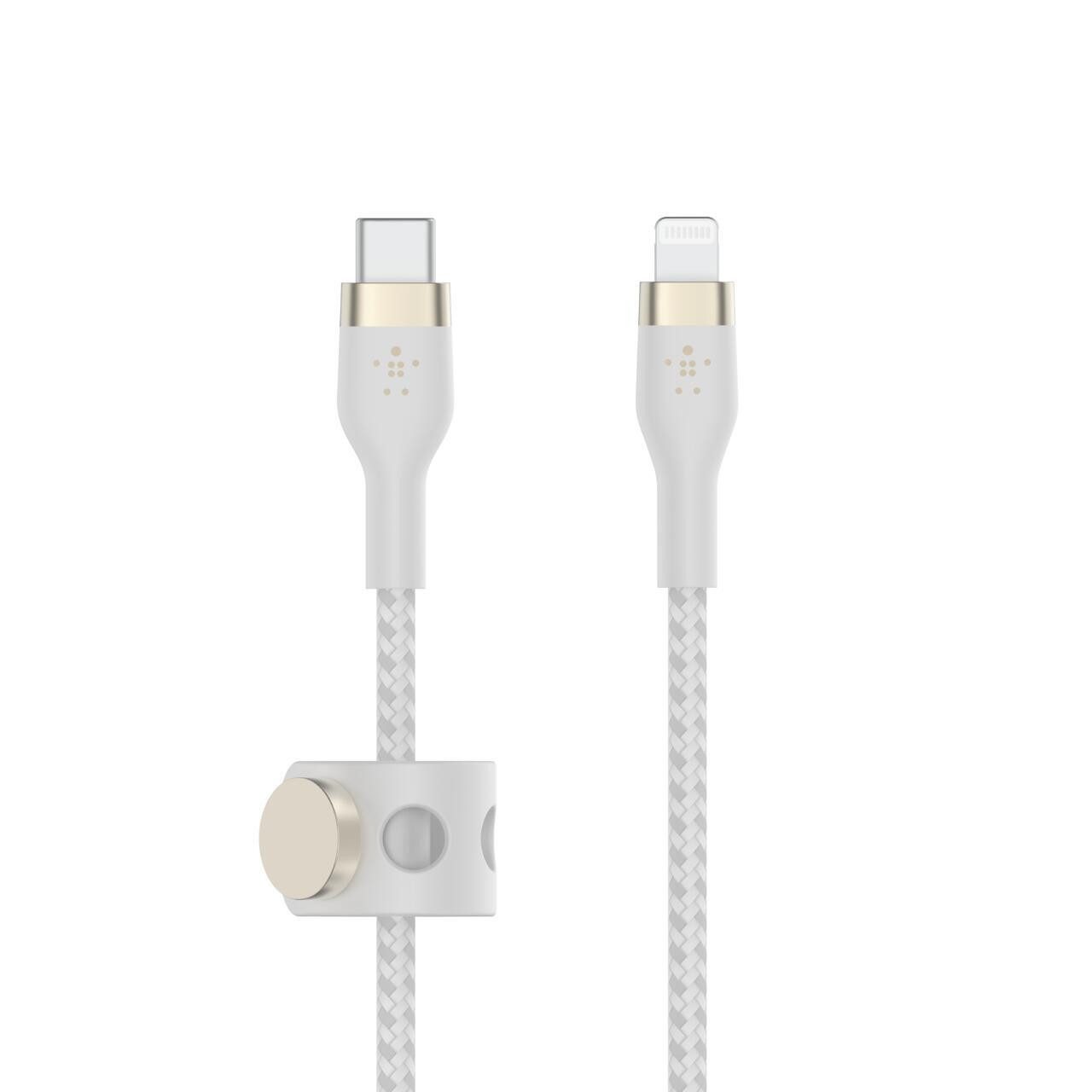 Belkin CAA011bt1MWH BoostCharge Pro FlexUSB-A-Kabel mit Headset
