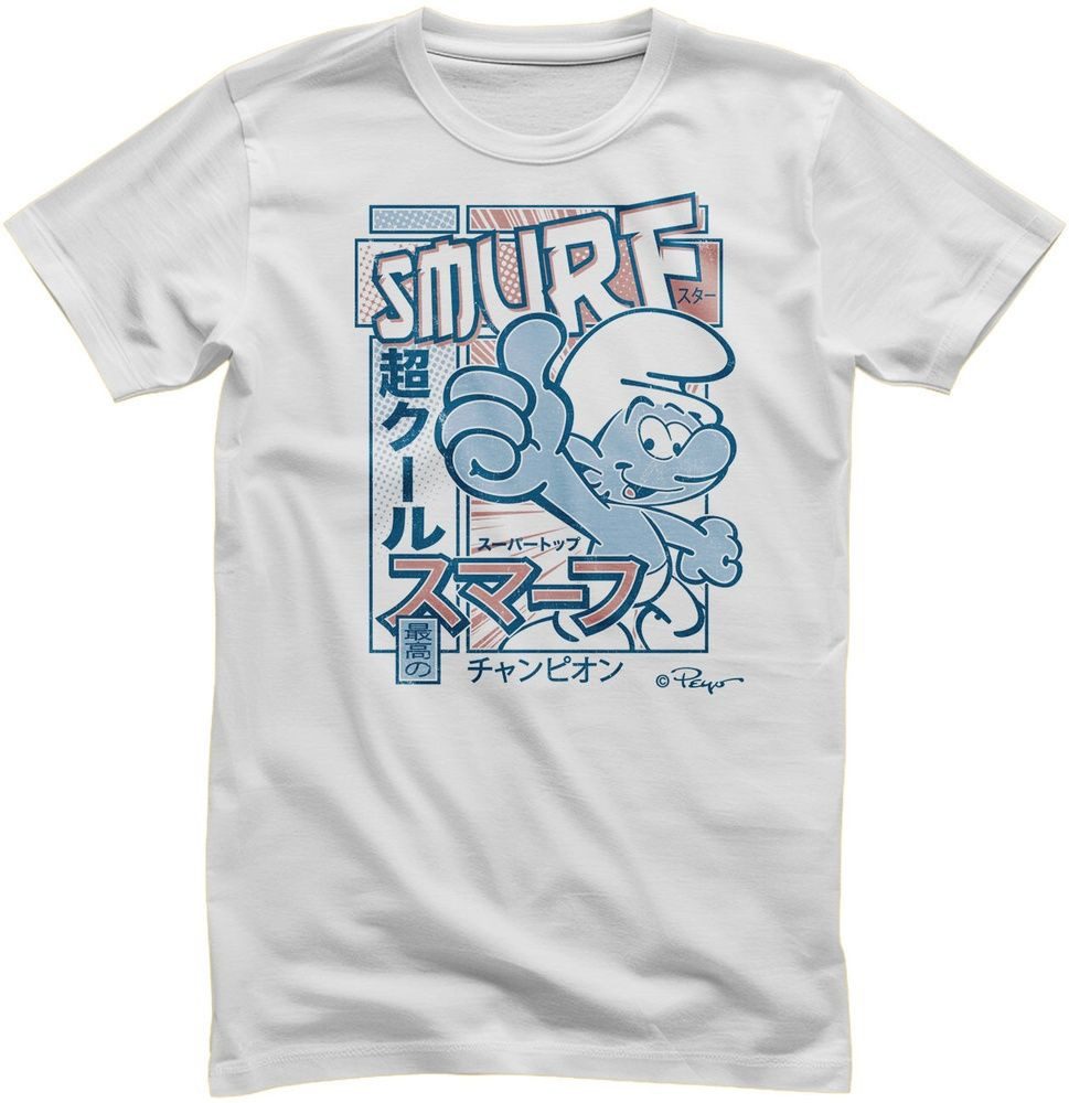 Die Schlümpfe T-Shirt The Smurfs Japanese Poster T-Shirt