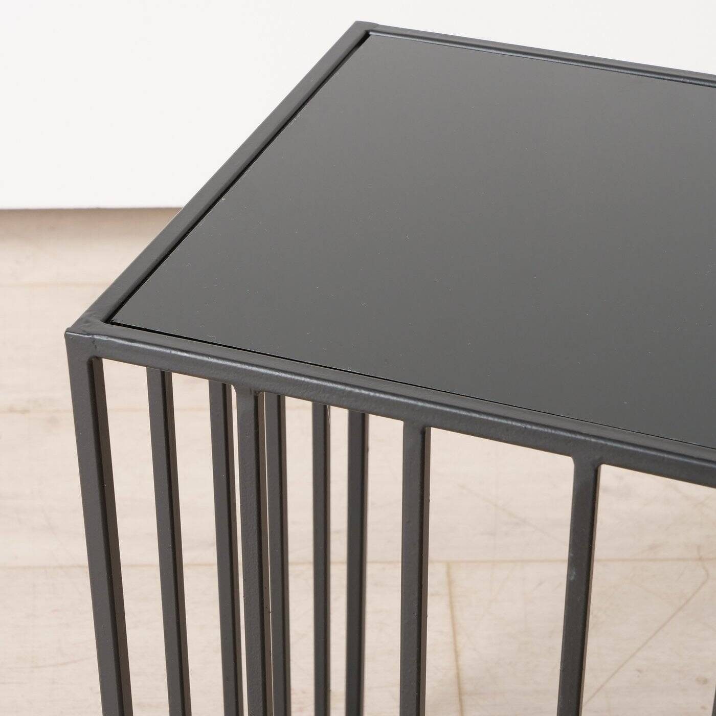 BOLTZE GRUPPE GmbH Beistelltisch Beistelltische aus Metall JORIS, mit Spiegelplatte, 2er-Set (funktional)