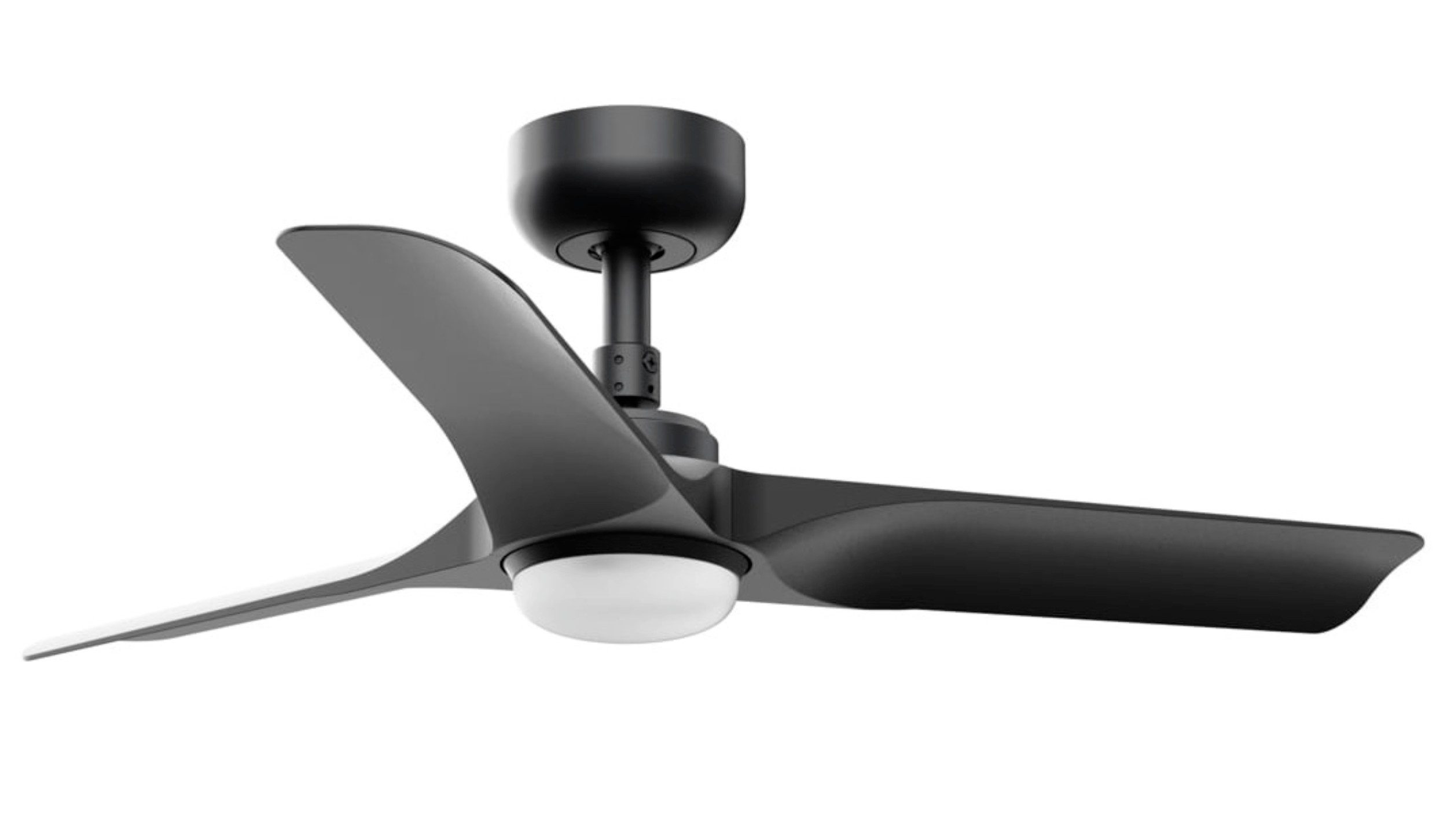 FARO Barcelona Deckenventilator DC Deckenventilator Hey Schwarz mit LED & Fernbedienung, Timer