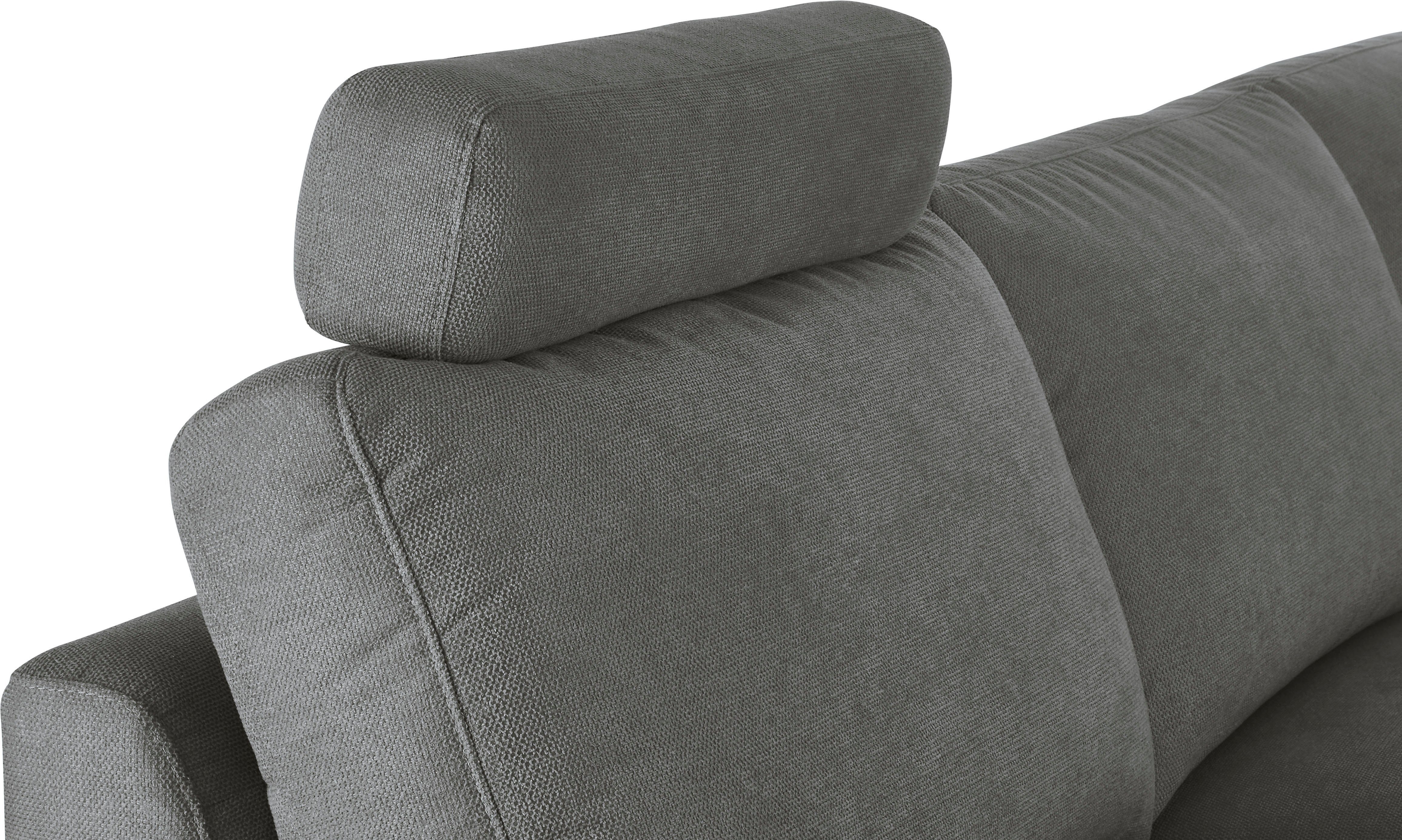 Longchair und teilmotorische Schlaffunktion Ecksofa Lecce, 3C 2,5-Sitzer oder Candy im Bett im Tonnentaschenfederkern, PUR-Schaumstoff wahlweise