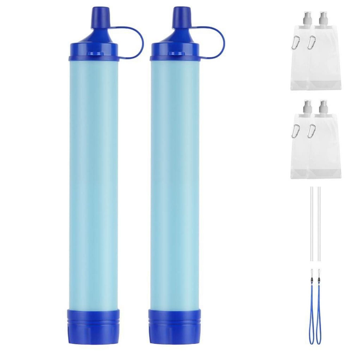 LuxusKollektion Wasserfilter Wasserfilter Outdoor, 2 Stück, 0,01 μm Ultrafeinfilter