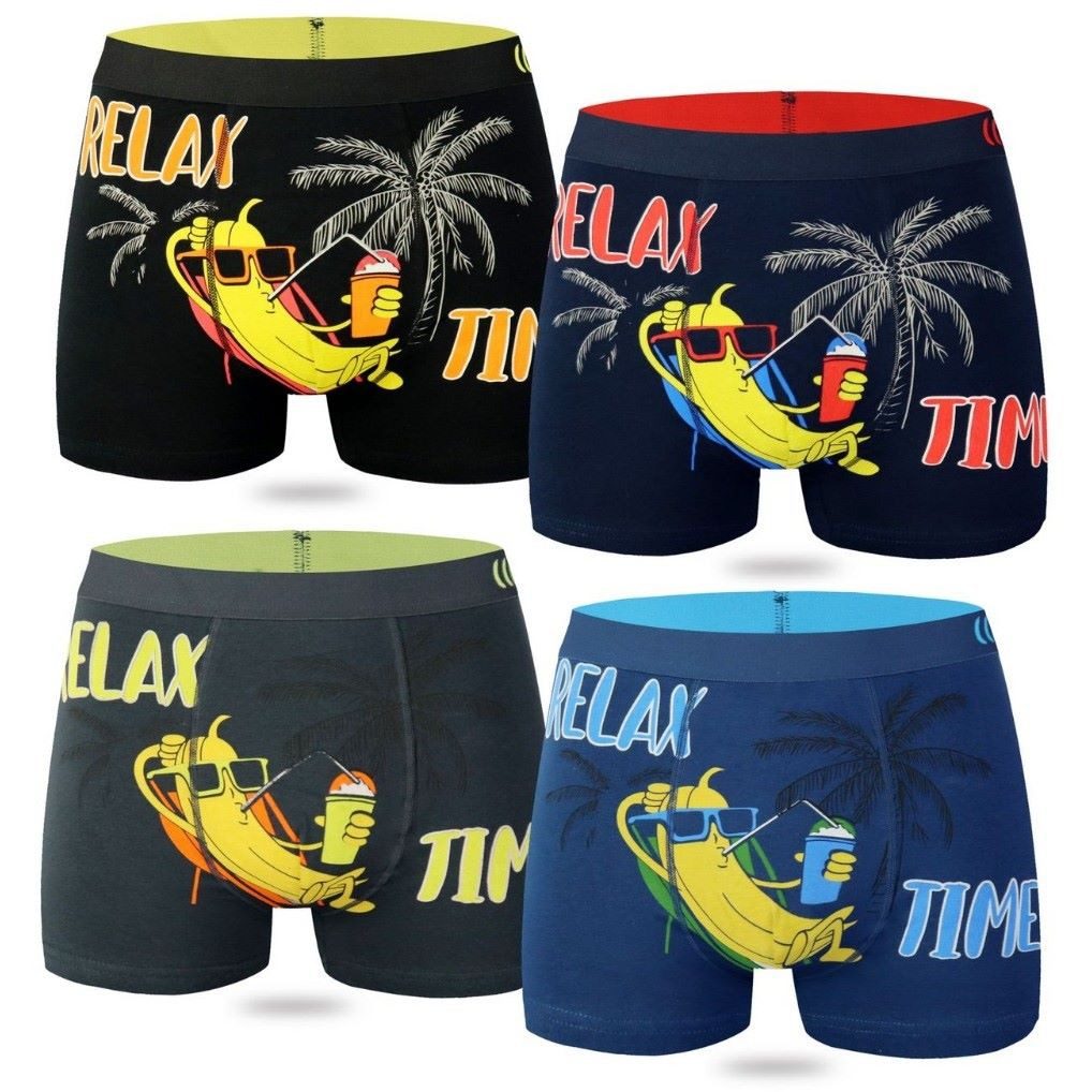 Boxershorts Herren Boxershort mit lustigen Bananen Motiven