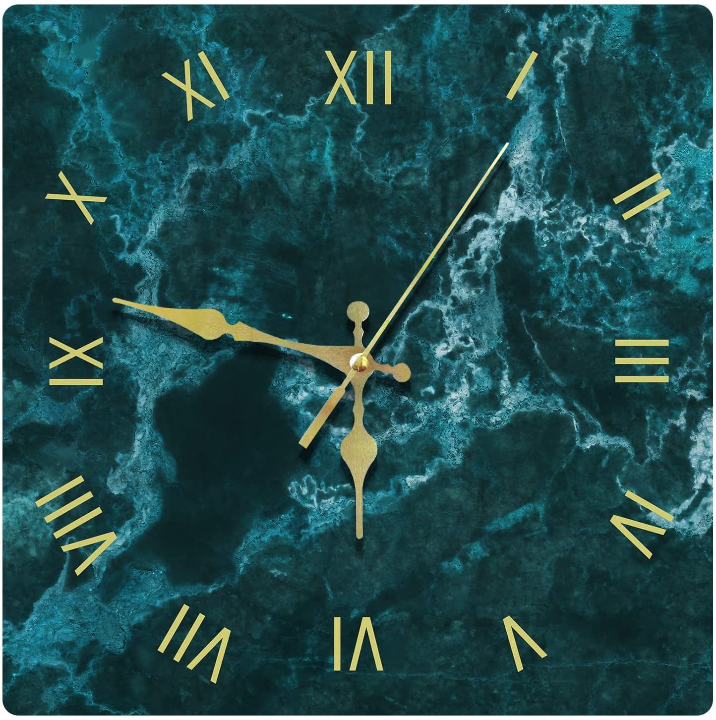MOPUEA Wanduhr 12 Zoll Holz Wanduhr Einfache Dekoration Moderner 3D-Effekt