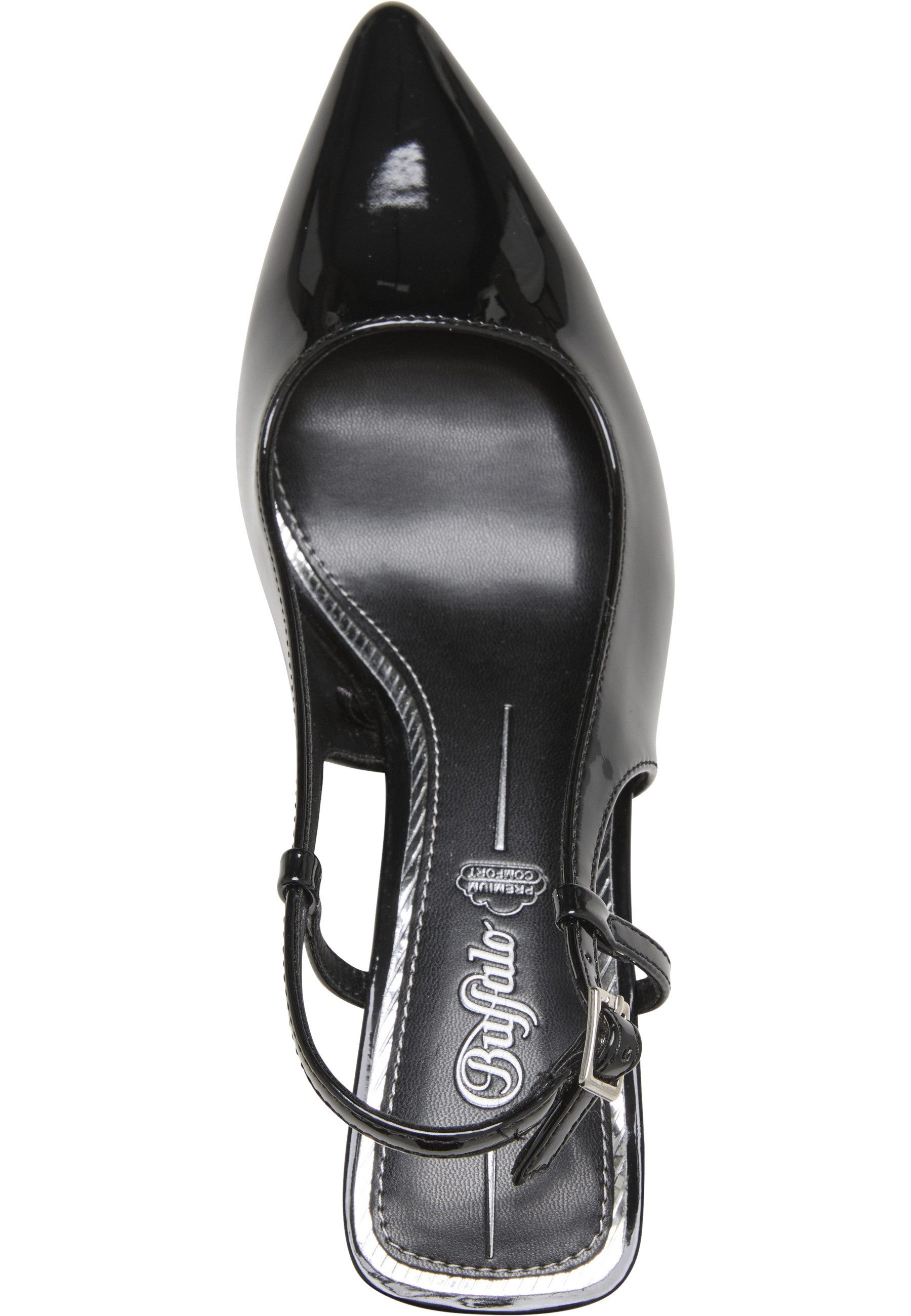 Buffalo Buffalo Willow Sling Back - Vegan Patent Stiefel