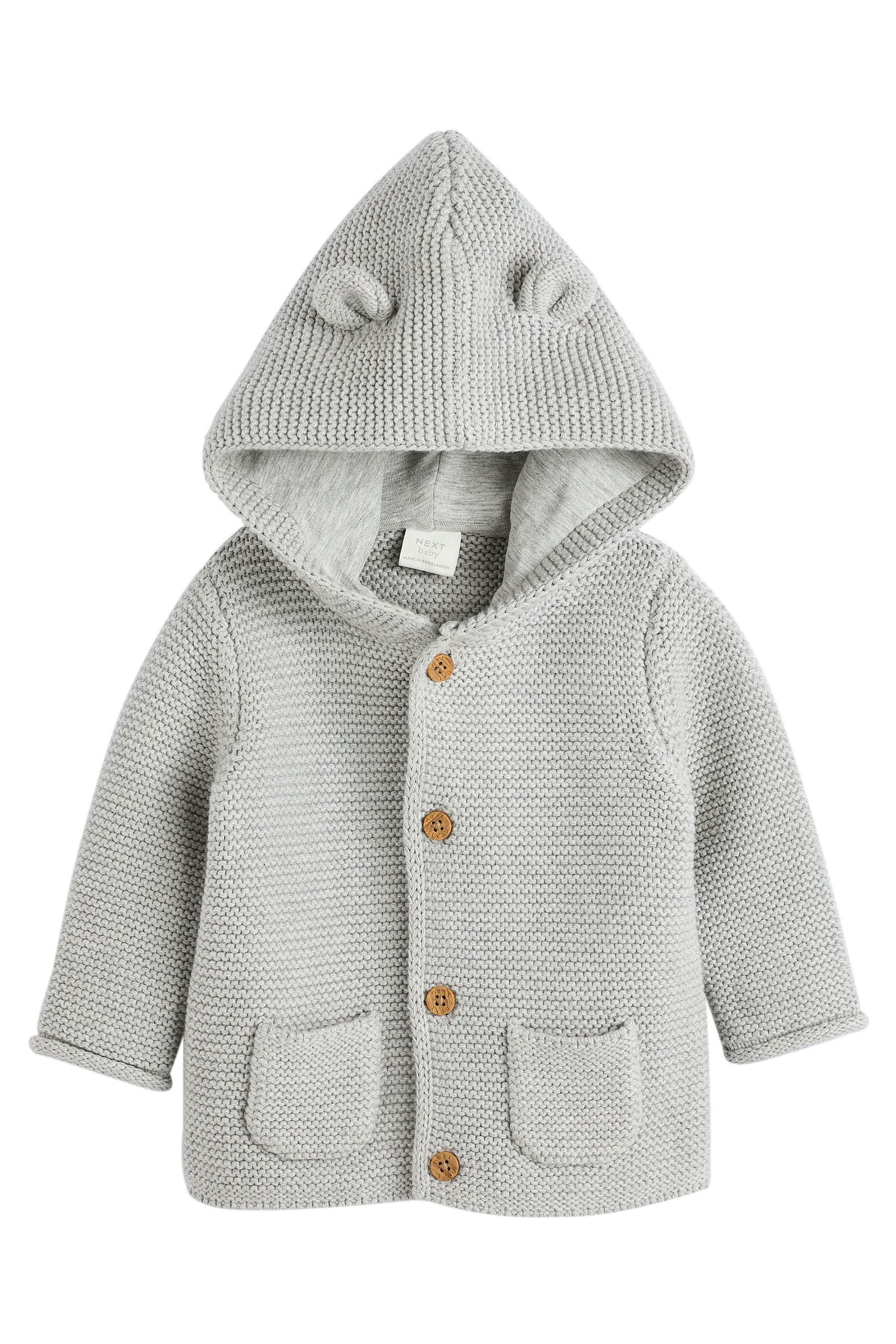 Next Strickjacke Baby Strickjacke mit Kapuze (1-tlg) – Bild 2 von 5