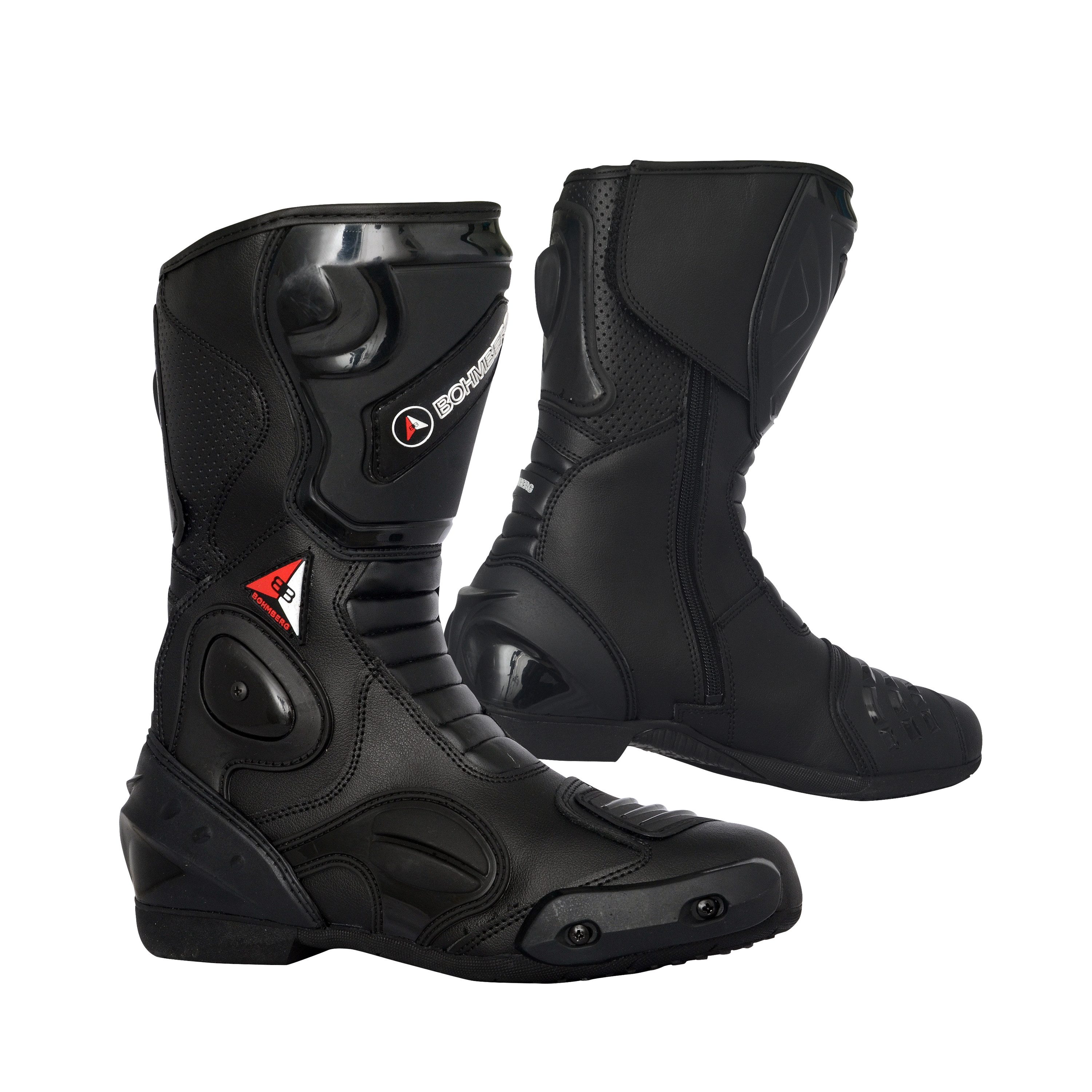 BOHMBERG Motorradstiefel aus echtem Leder / günstig online kaufen