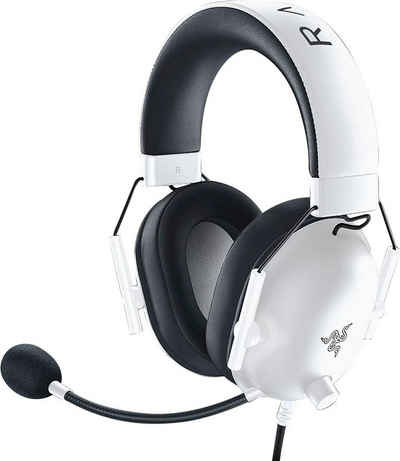 RAZER BlackShark V2 X - Weiß Gaming-Headset (Mikrofon abnehmbar, Rauschunterdrückung)