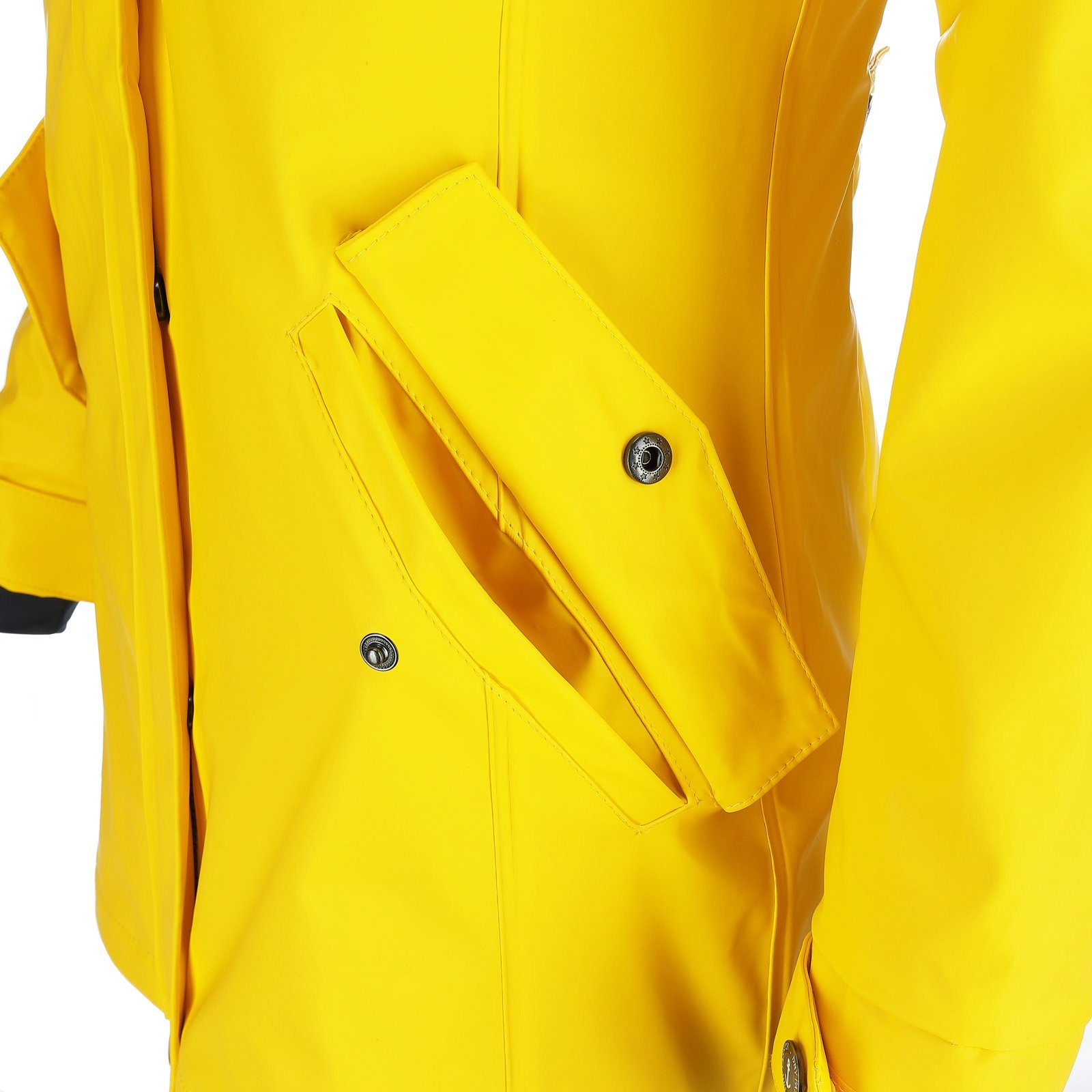 Dry Fashion Regenjacke Kiel Damen Regenmantel Kiel mit verstellbarer Kapuze - wind- & wasserdicht