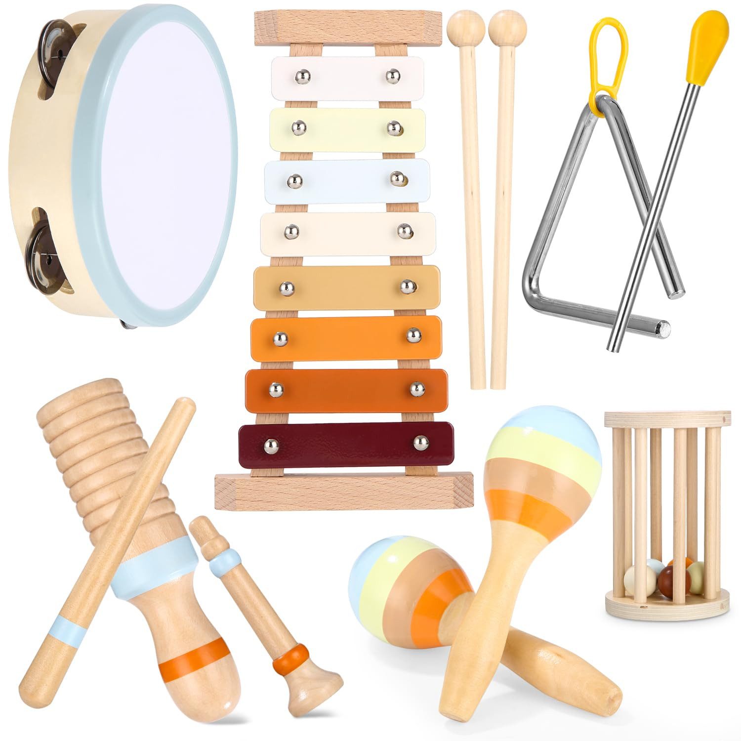 CLTYQ Spielzeug-Musikinstrument Baby Musikinstrumente Montessori-Holzspielz günstig online kaufen