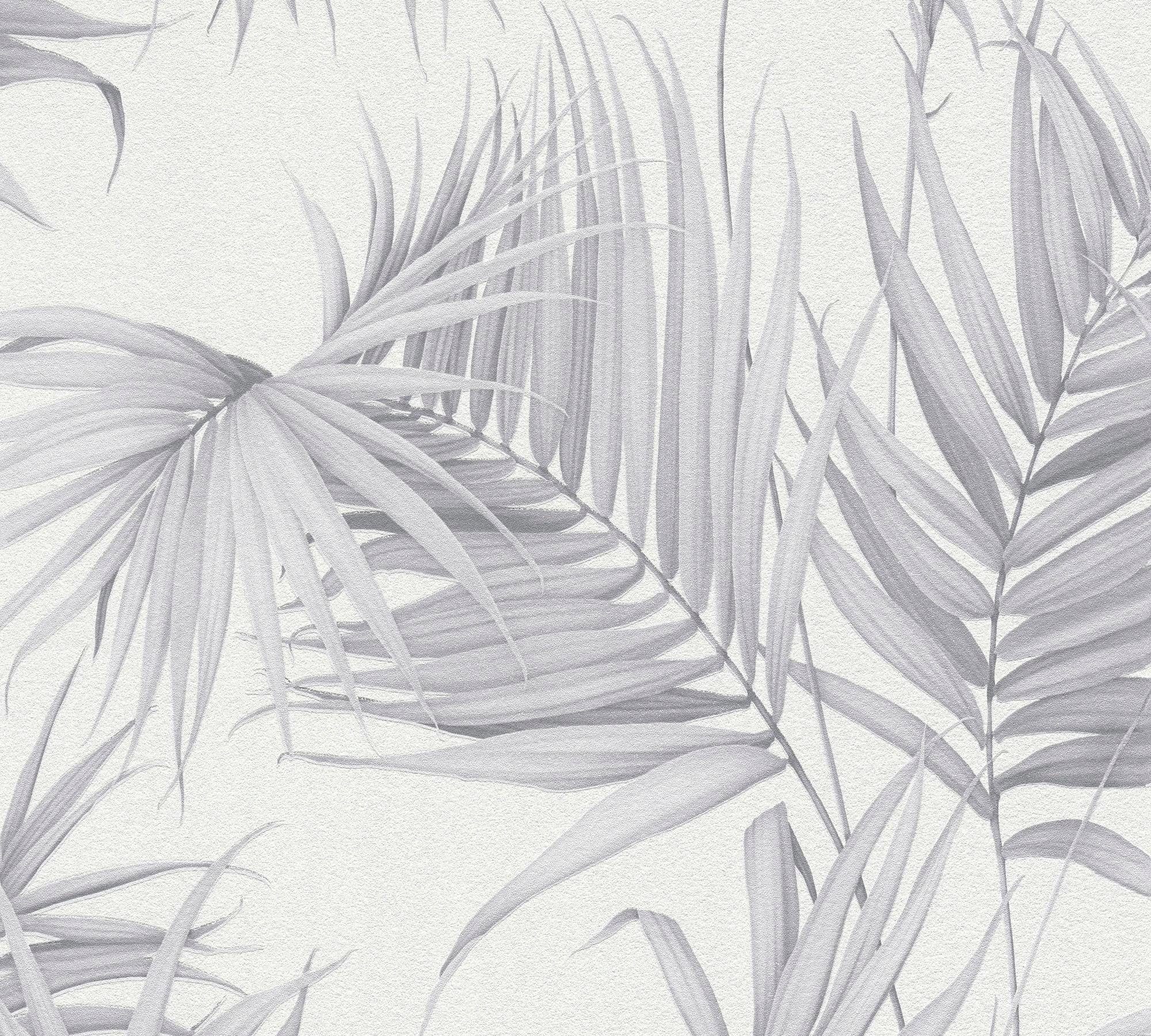 METROPOLIS BY MICHALSKY LIVING Vliestapete Dream Again, botanisch, tropisch, Dschungeltapete Tapete Designer weiß/hellgrau