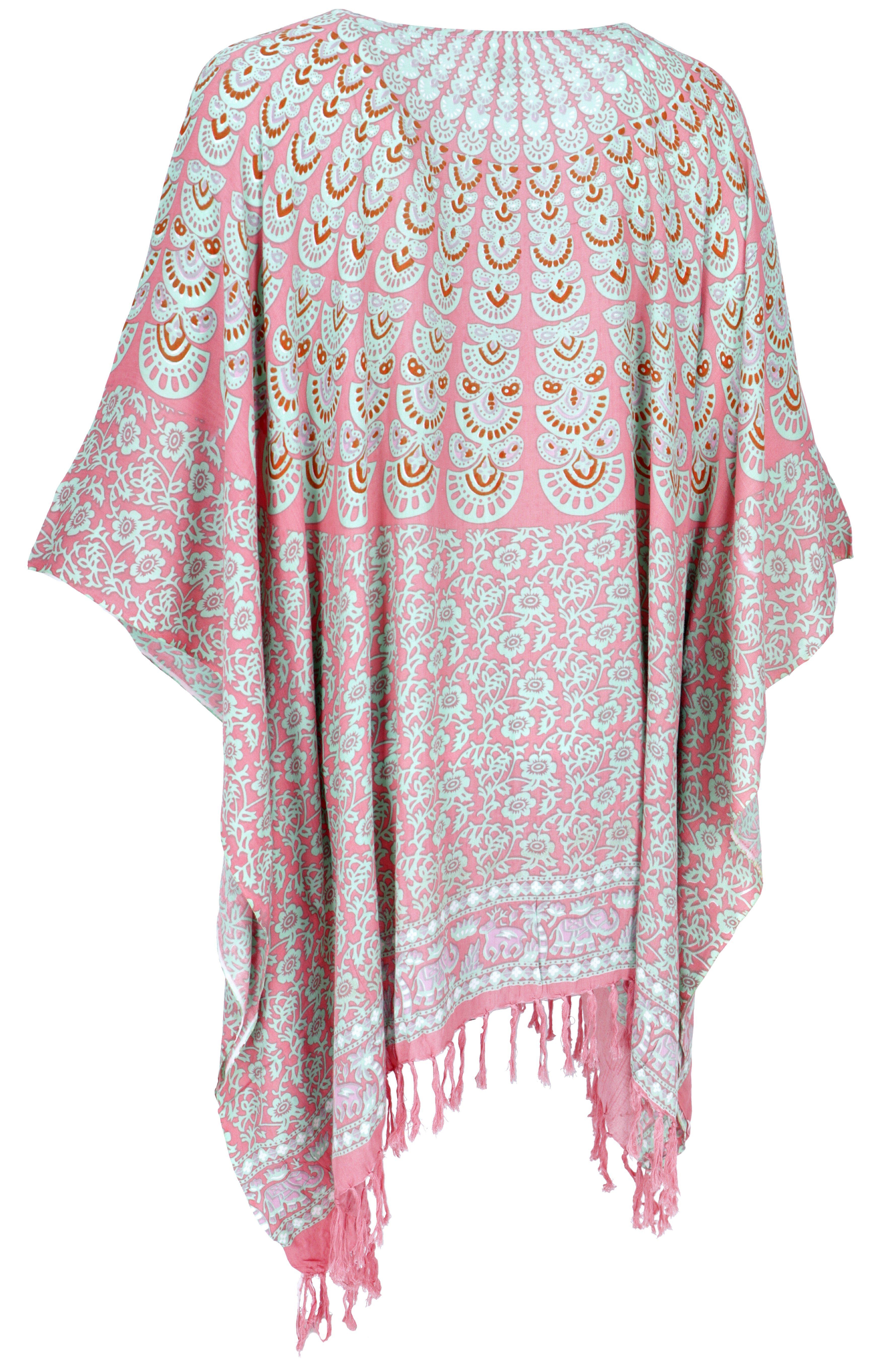 Guru-Shop Longbluse Kaftan, Ibiza-StyleTunika, Boho Bluse, günstig online kaufen